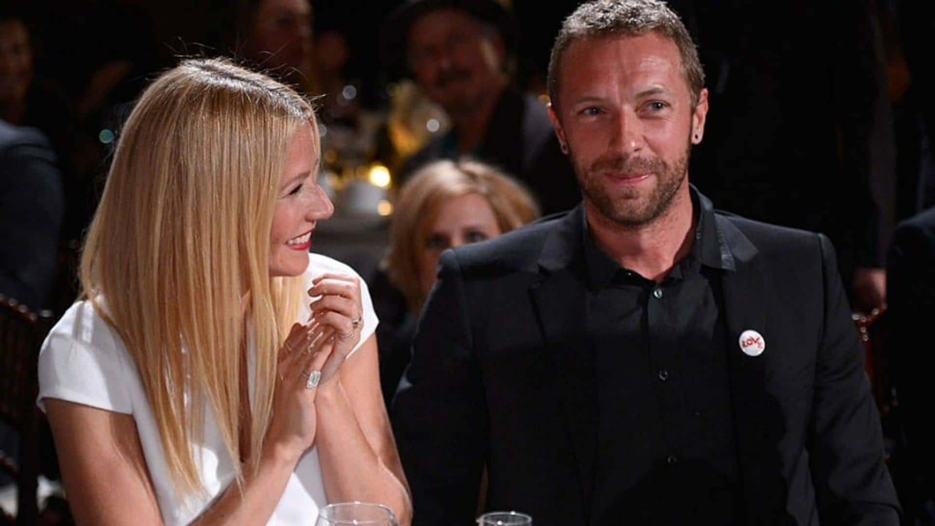 Gwyneth Paltrow and Chris Martin's kids were the perfect backing singers for their dad at Glastonbury - and mom got it all on film!