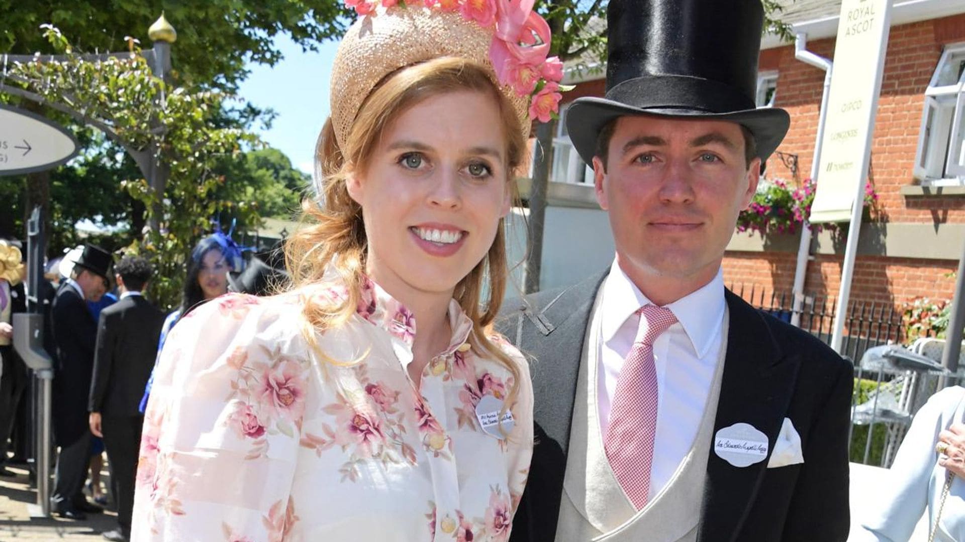 Princess Beatrice looks pretty in pink florals at Royal Ascot