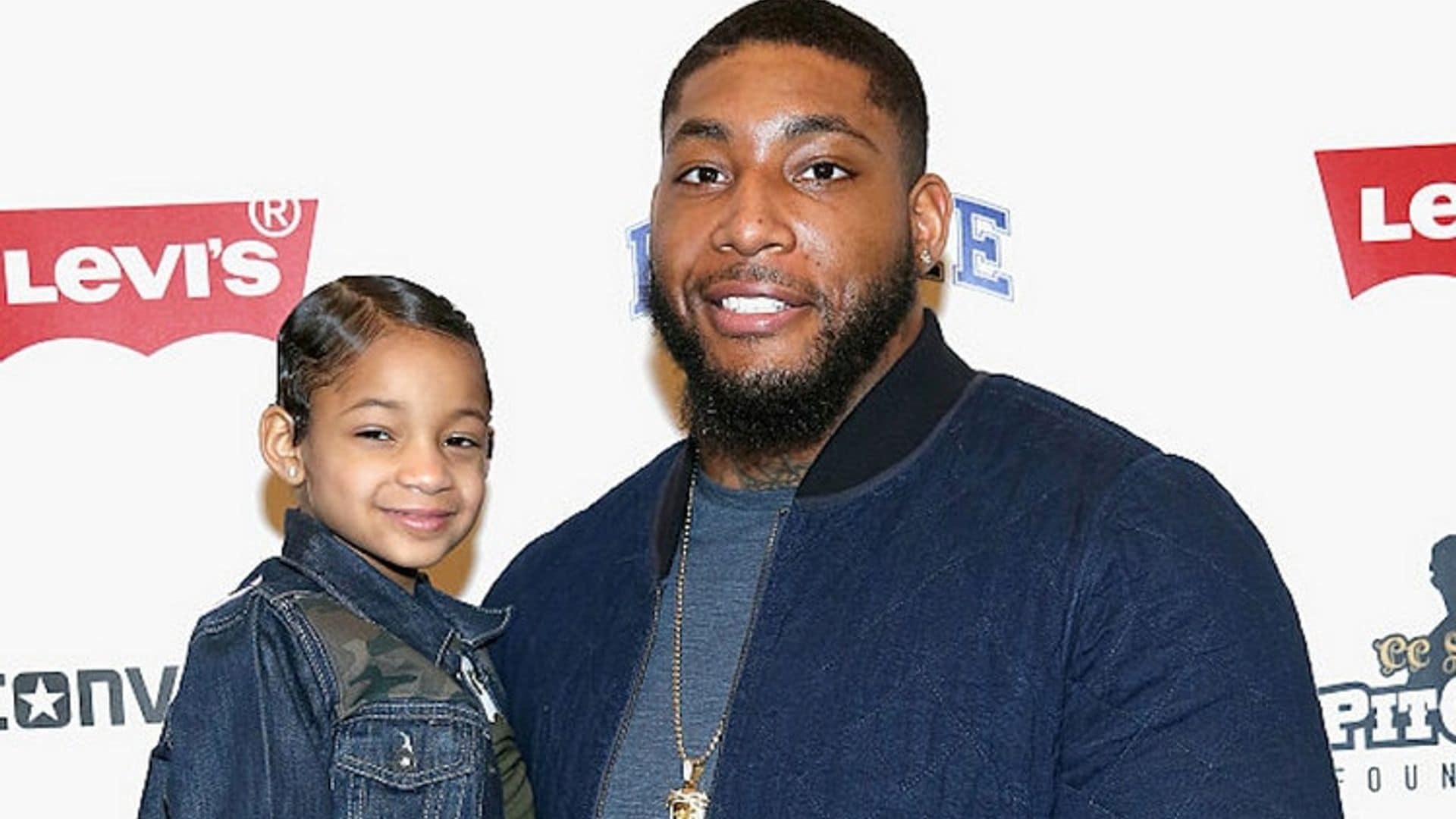 Devon Still and cancer-free daughter Leah Still give pep talk to Penn State's Thon dancers