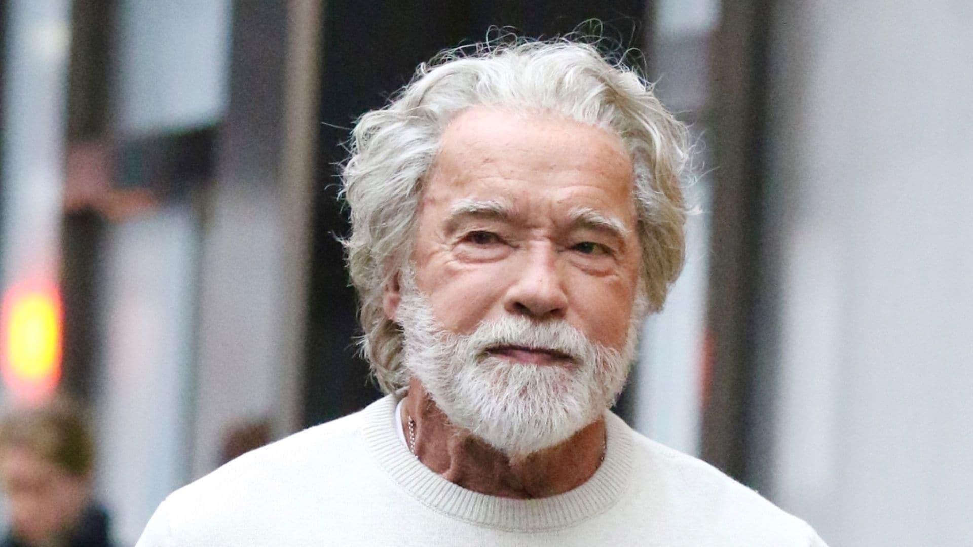 Arnold Schwarzenegger goes through a Santa Claus makeover