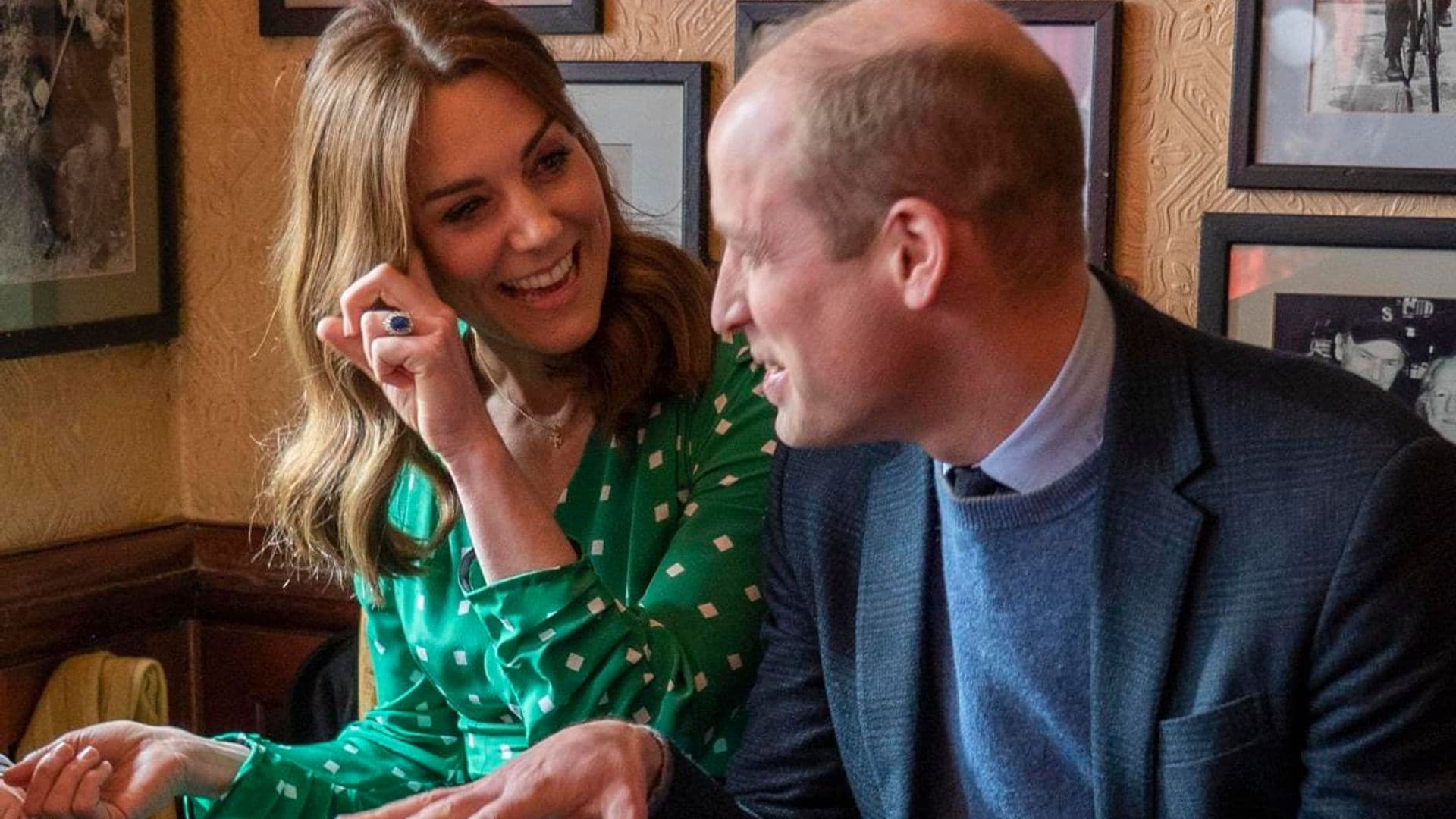 The Prince and Princess of Wales spotted at a pub