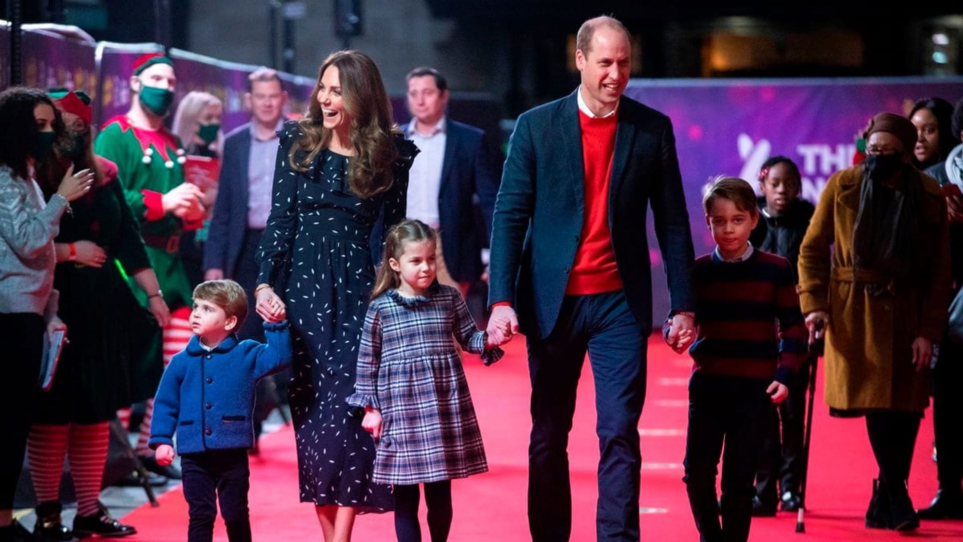 The Duke and Duchess attended the event on Dec. 11 with Prince George, Princess Charlotte and Prince Louis