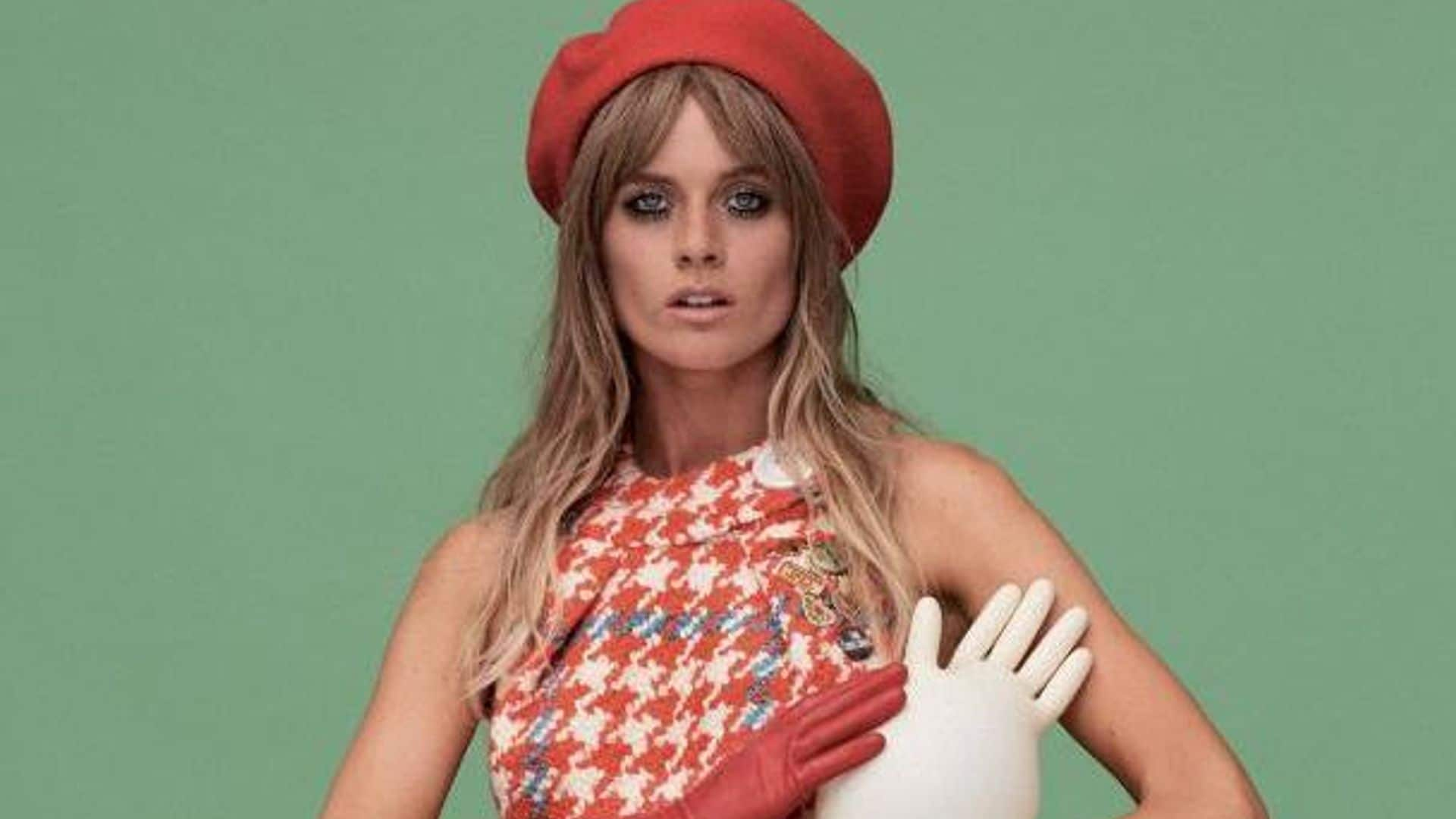 Cressida Bonas stuns in Twiggy inspired fashion shoot