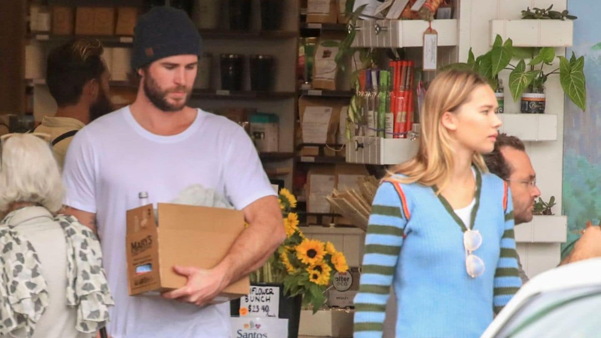 Liam Hemsworth went grocery shopping with model girlfriend Gabriella Brooks