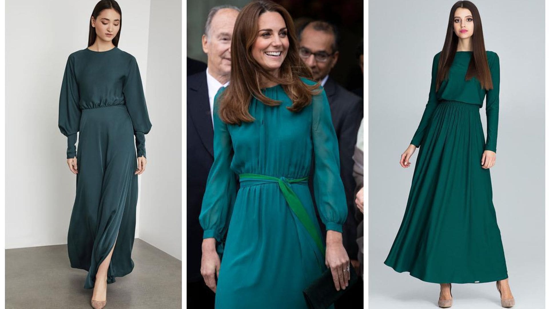 Love Kate Middleton's teal maxi dress? Get the look for less