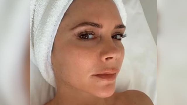 Victoria Beckham facial