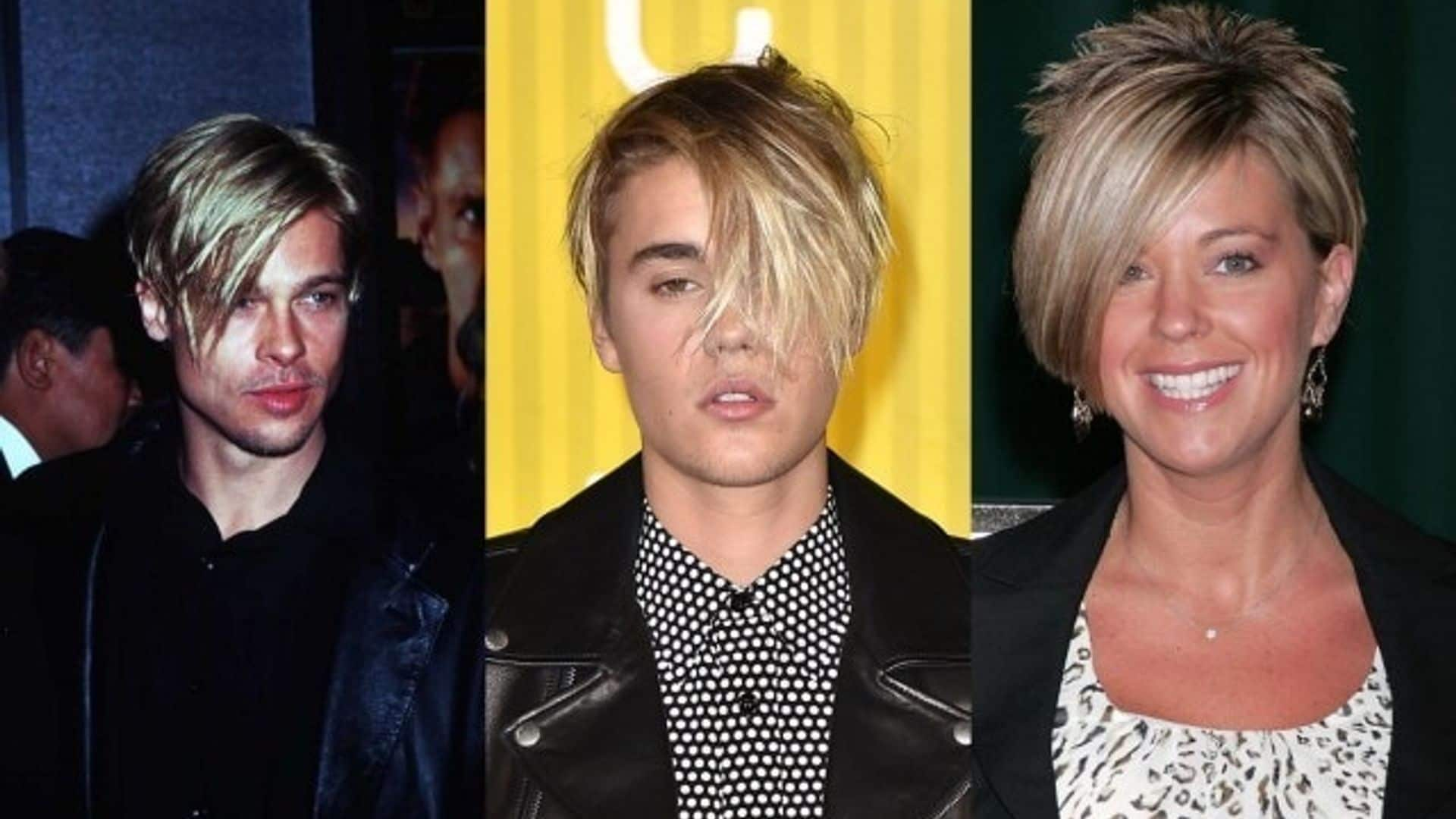 Justin Bieber's blonde 'swoop' channels Brad Pitt, Kate Gosselin