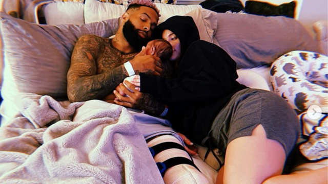 Odell Beckham Jr. and girlfriend Lauren Wood welcome their first child together