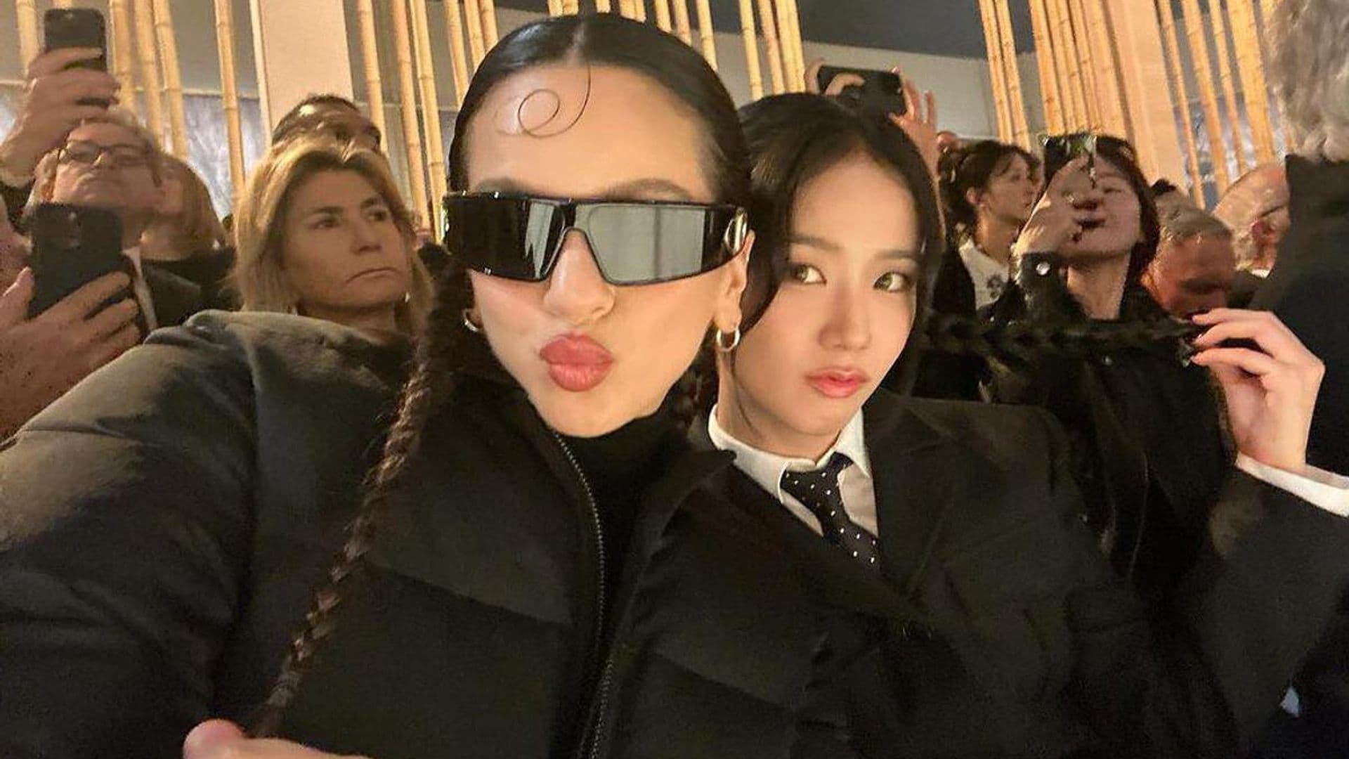 Rosalia and Jisoo share sweet moment at Dior’s Fall 2024 fashion show in Paris