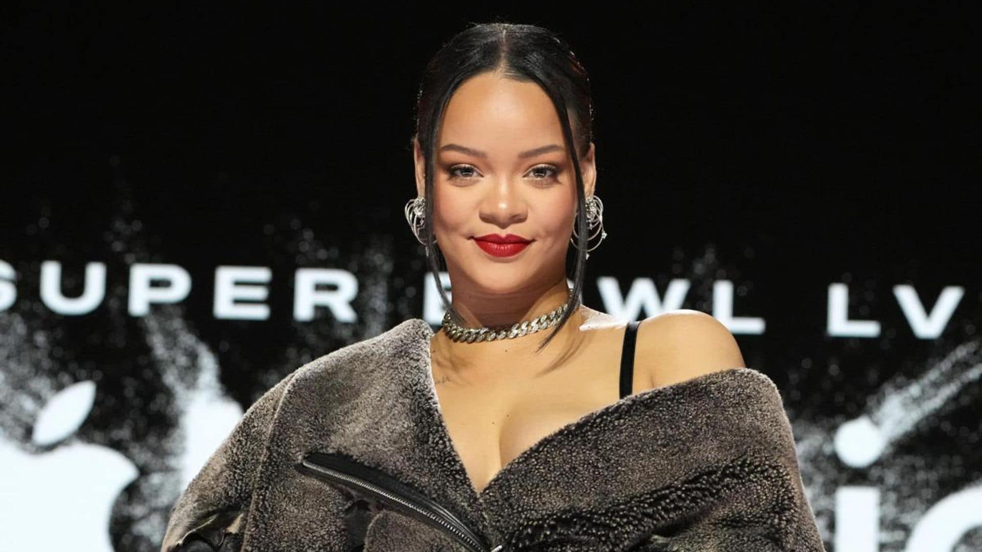 Rihanna’s pre-Halftime Show glow at Apple Music Press Conference