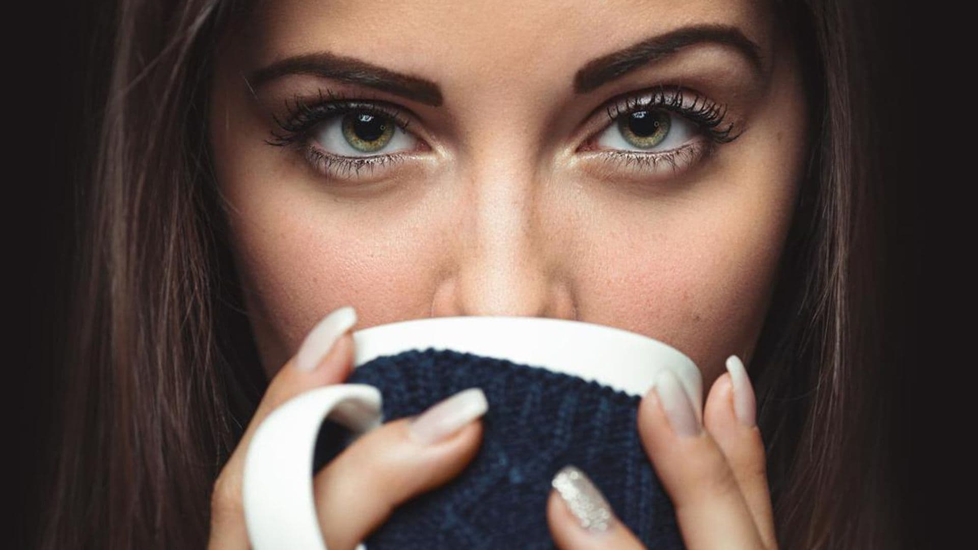 Woman drinking coffee