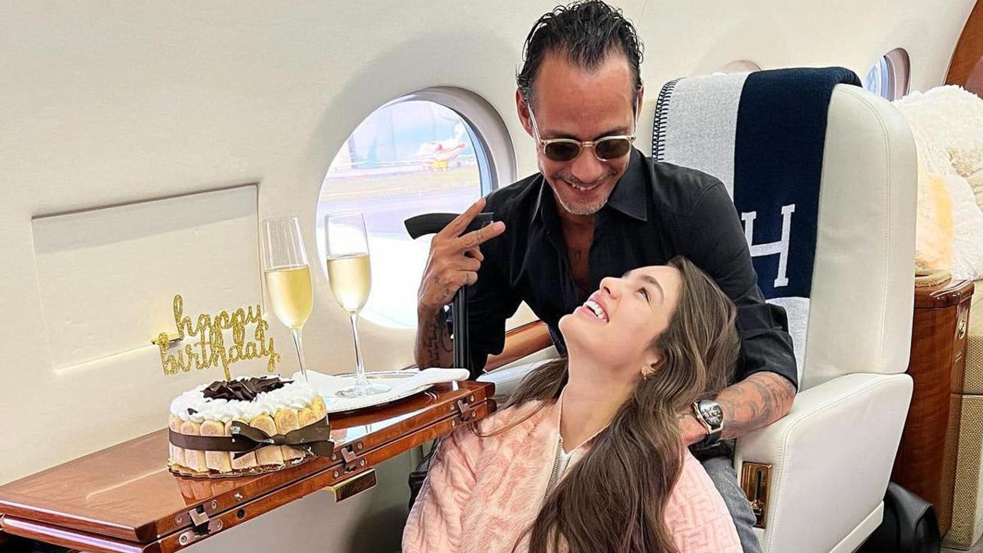 Marc Anthony visits Paraguay for the first time alongside his fiancee Nadia Ferreira