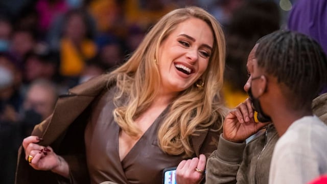 Celebrities attend the Los Angeles Lakers play the Golden State Warriors during the season opener