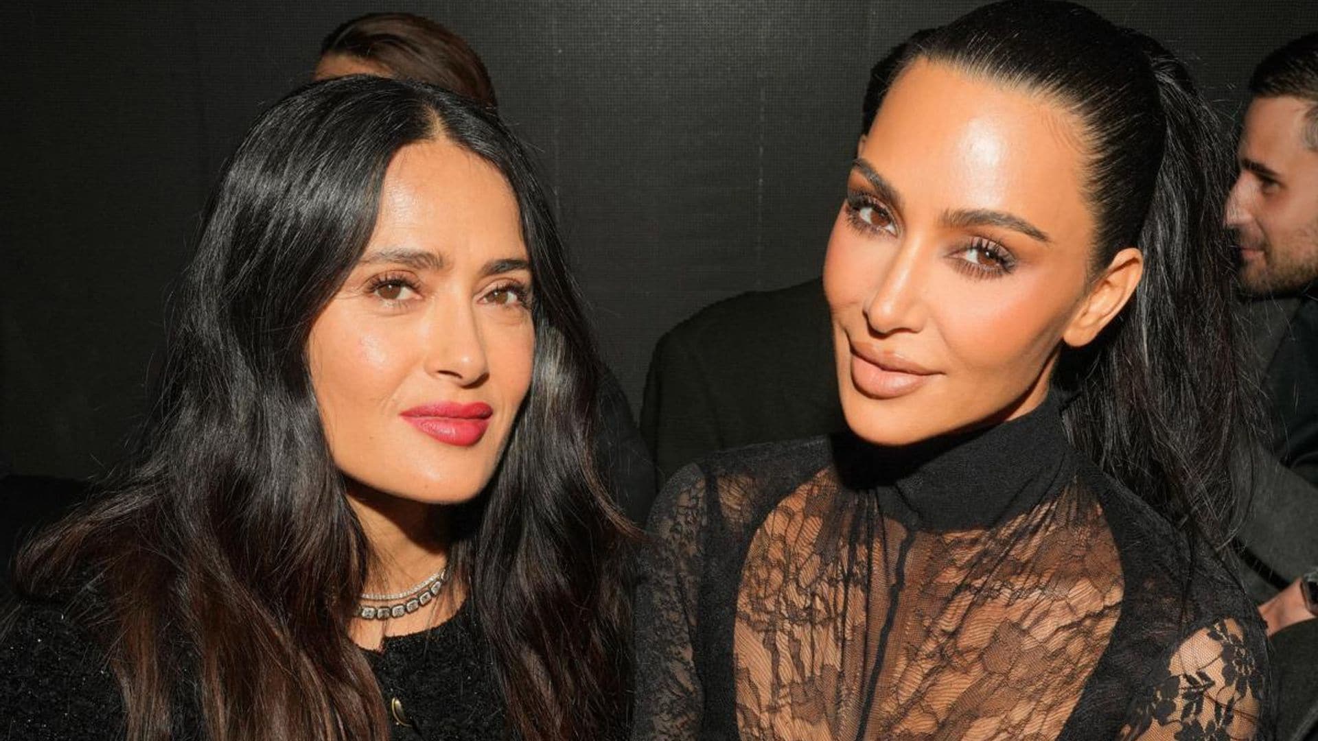 Kim Kardashian schools Salma Hayek on how to take a selfie like a pro