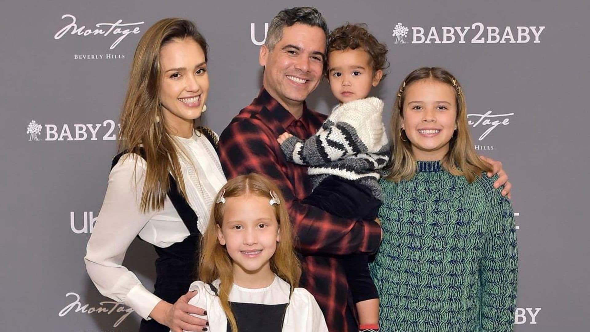 Jessica Alba and Cash Warren make rare red carpet appearance with three children