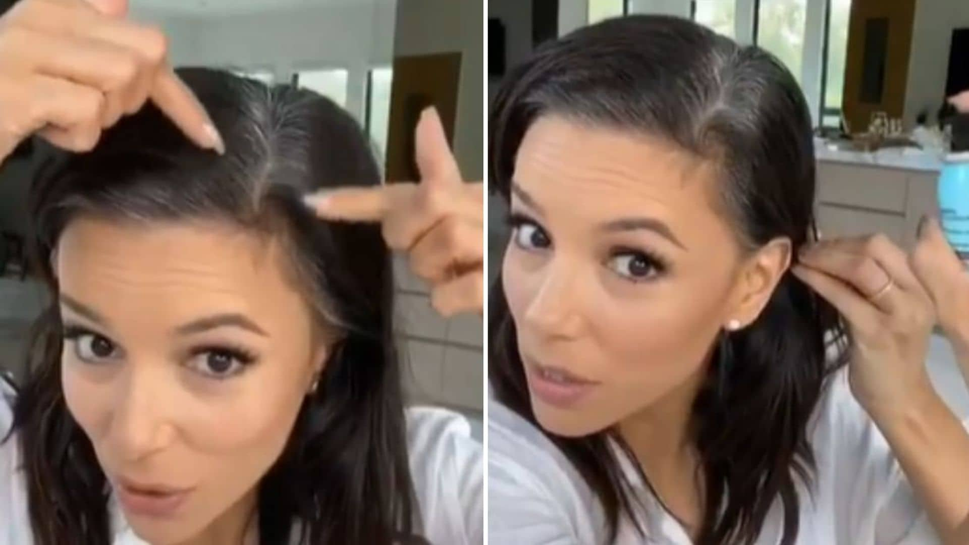 Eva Longoria uses this $11 drugstore product to cover her grey roots