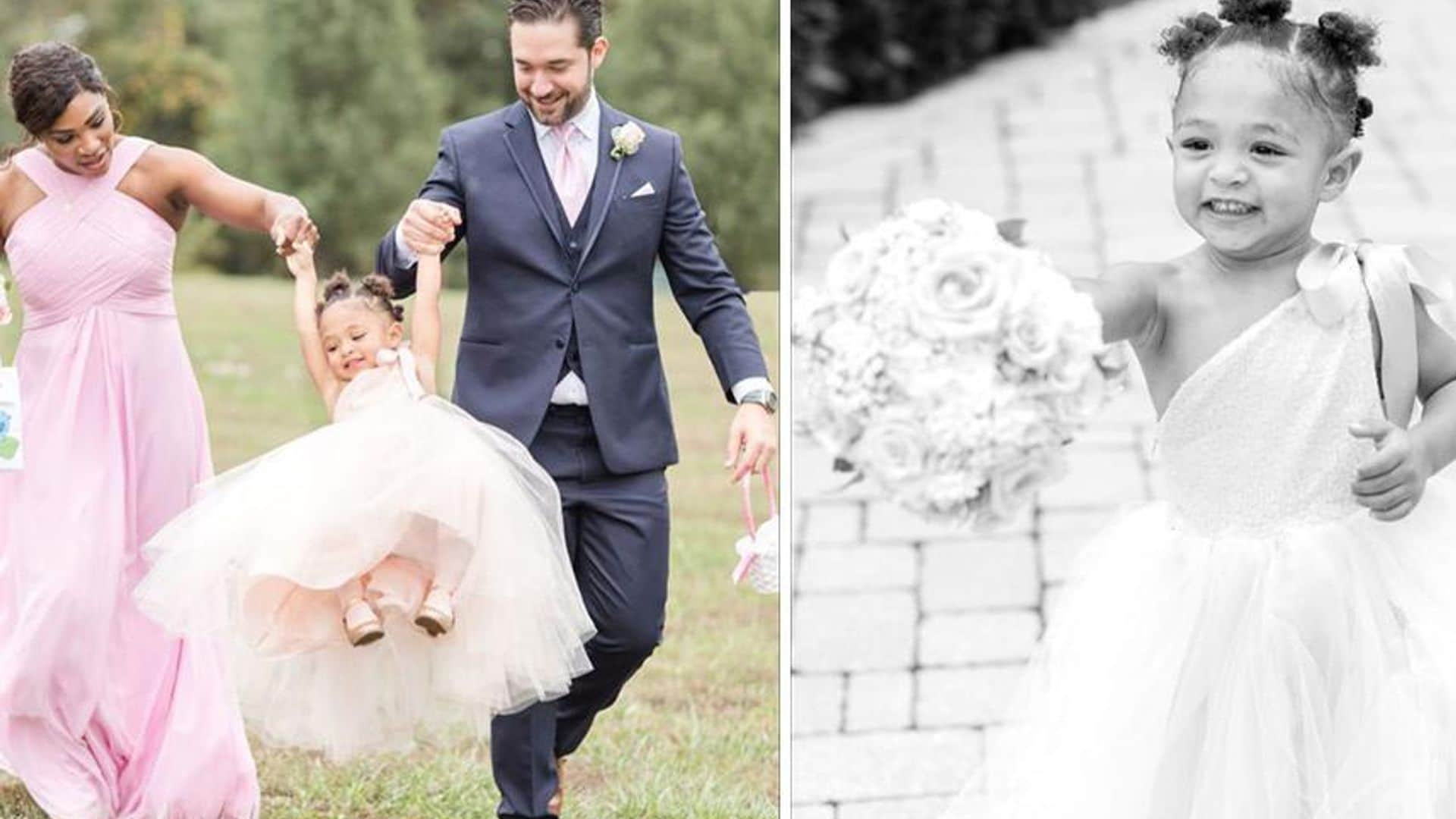 Serena William's daughter wedding flowergirl