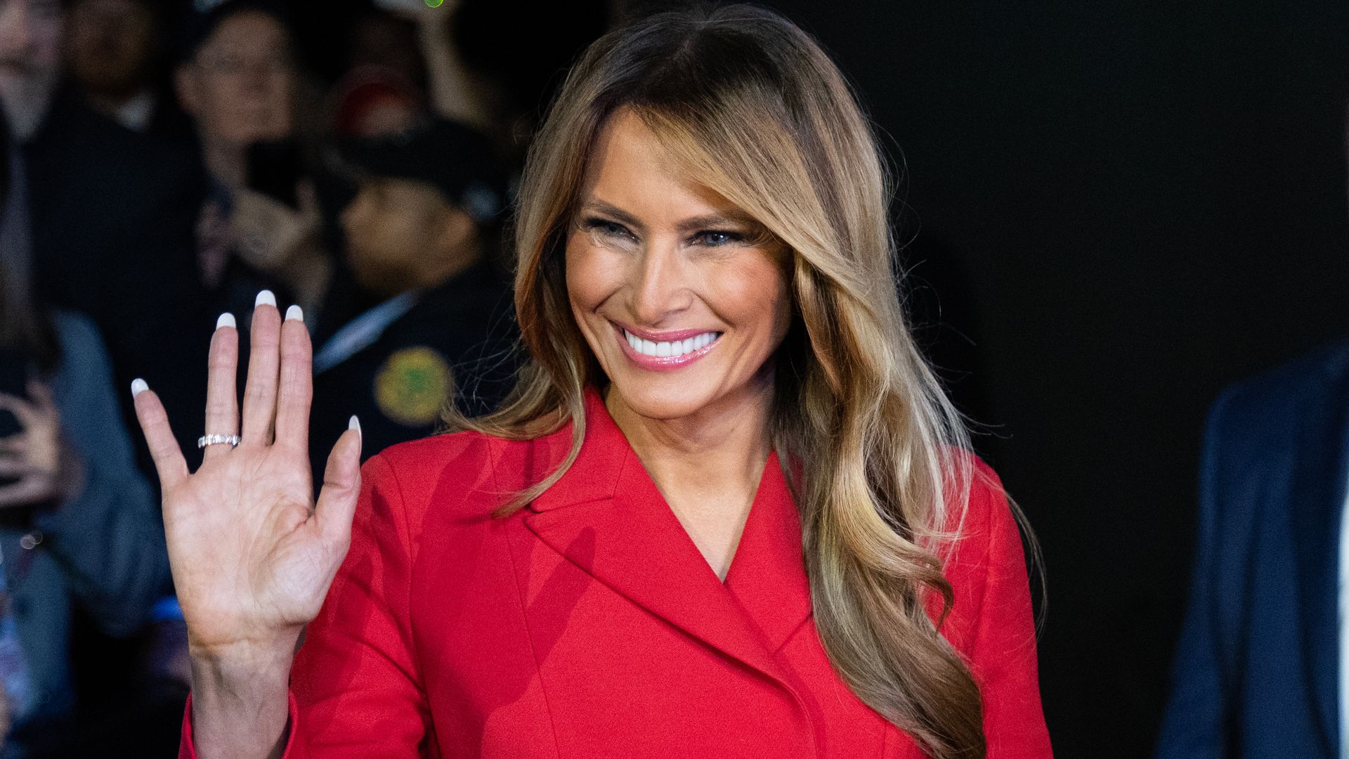 WASHINGTON - JULY 18: Former first lady Melania Trump arrives to the Fiserv Forum on the last night of the Republican National Convention in Milwaukee, Wis., on Thursday July 18, 2024. (Tom Williams/CQ-Roll Call, Inc via Getty Images)