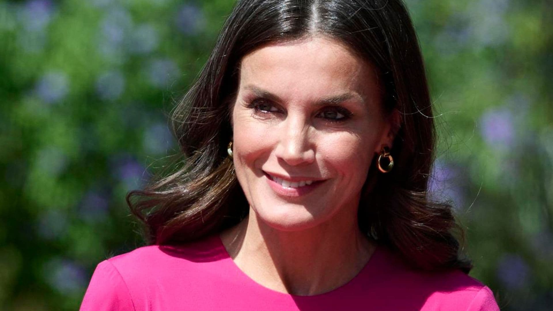 Queen Letizia wears stylish cutout dress in Valencia