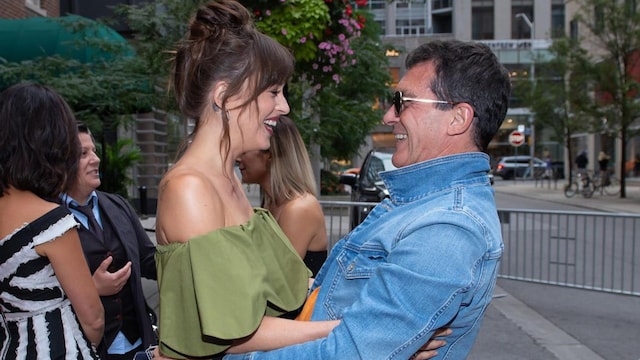 Dakota Johnson and Antonio Banderas together