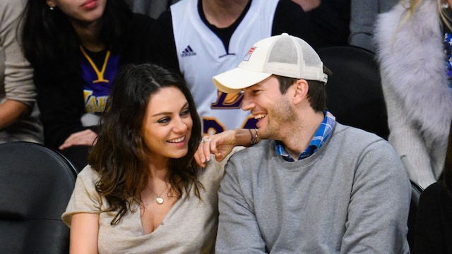 Celebrities At The Los Angeles Lakers Game