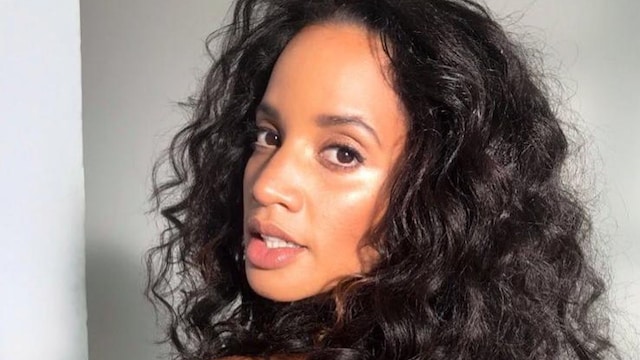 Dascha Polanco showing of her hairstyle