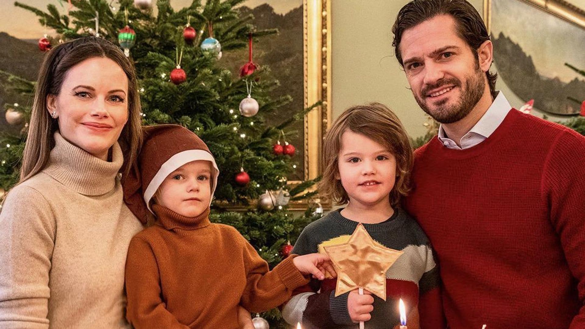 Princess Sofia of Sweden gives first look at her growing baby bump in new family photo