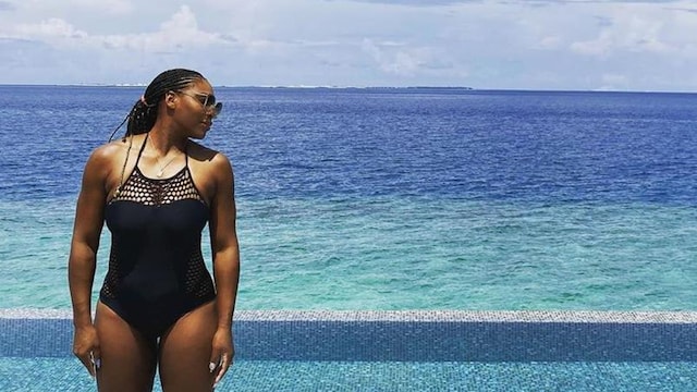 Serena Williams bikini body Maldives vacation