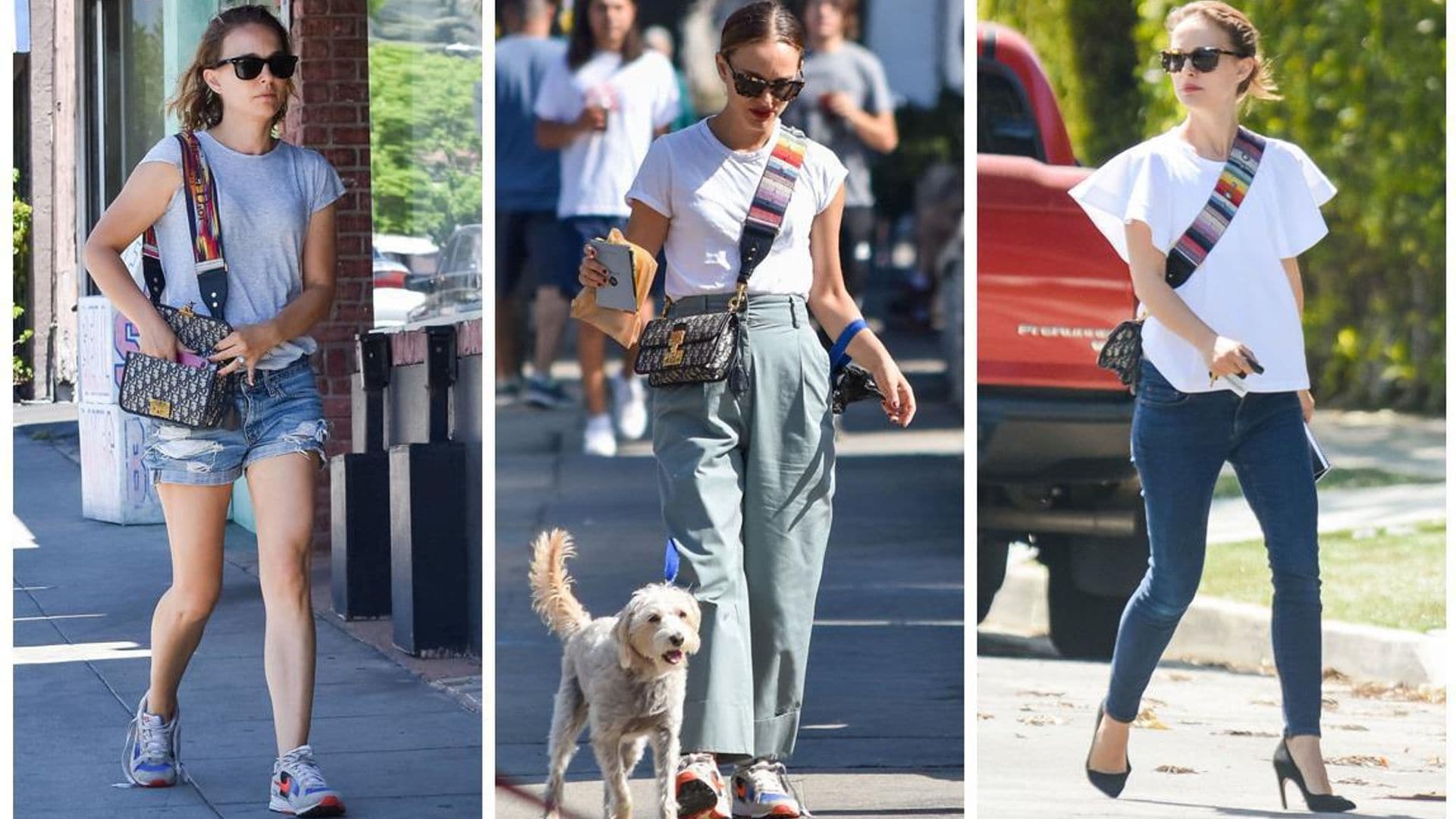 Natalie Portman luce su accesorio favorito: el flap bag