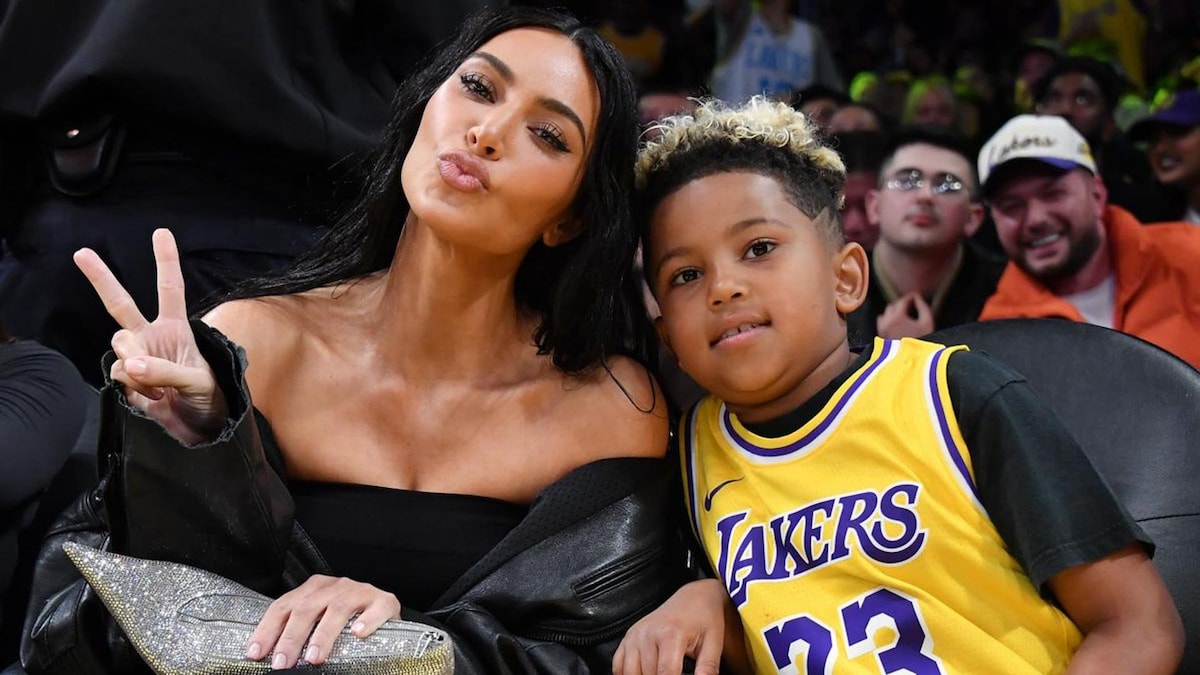 Kim Kardashian’s son celebrates his birthday with blonde hair