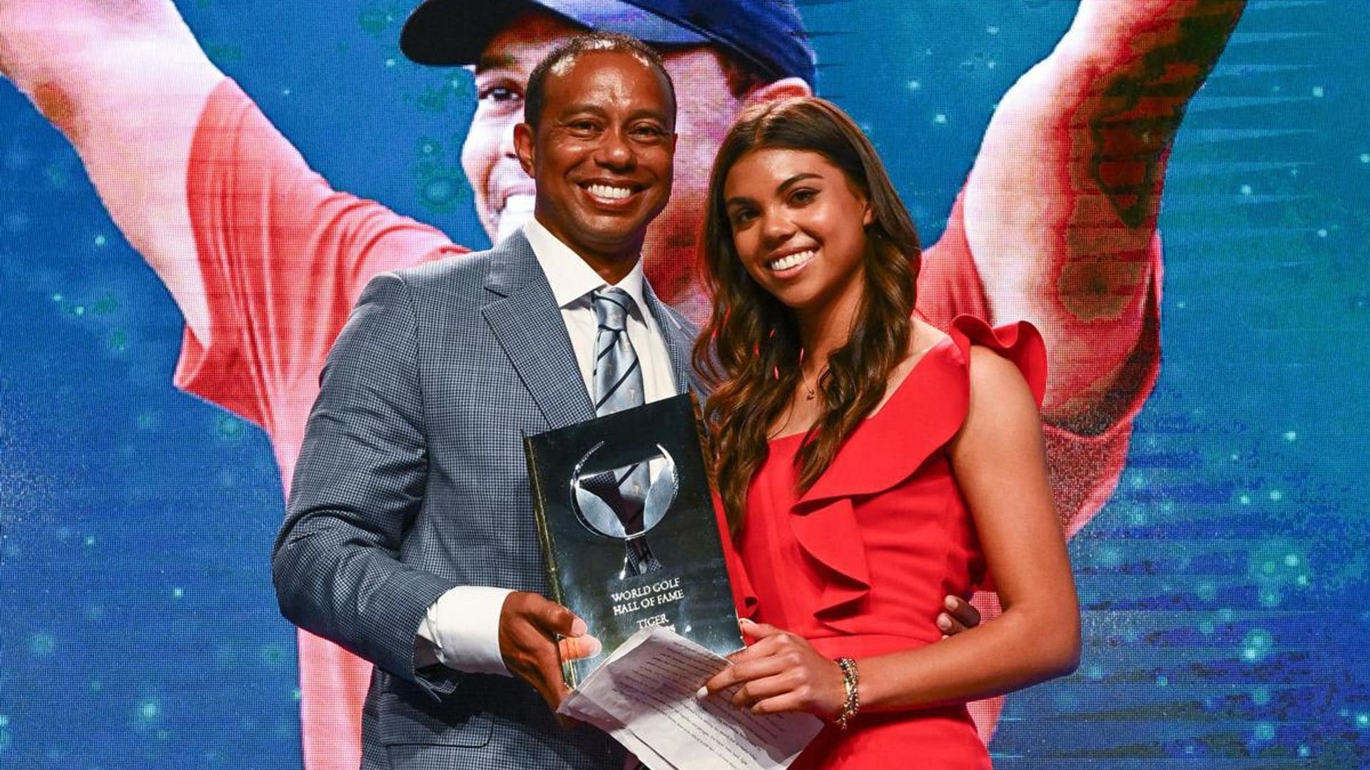 Tiger Woods’ daughter gives speech at dad’s World Golf Hall of Fame Induction ceremony: Watch