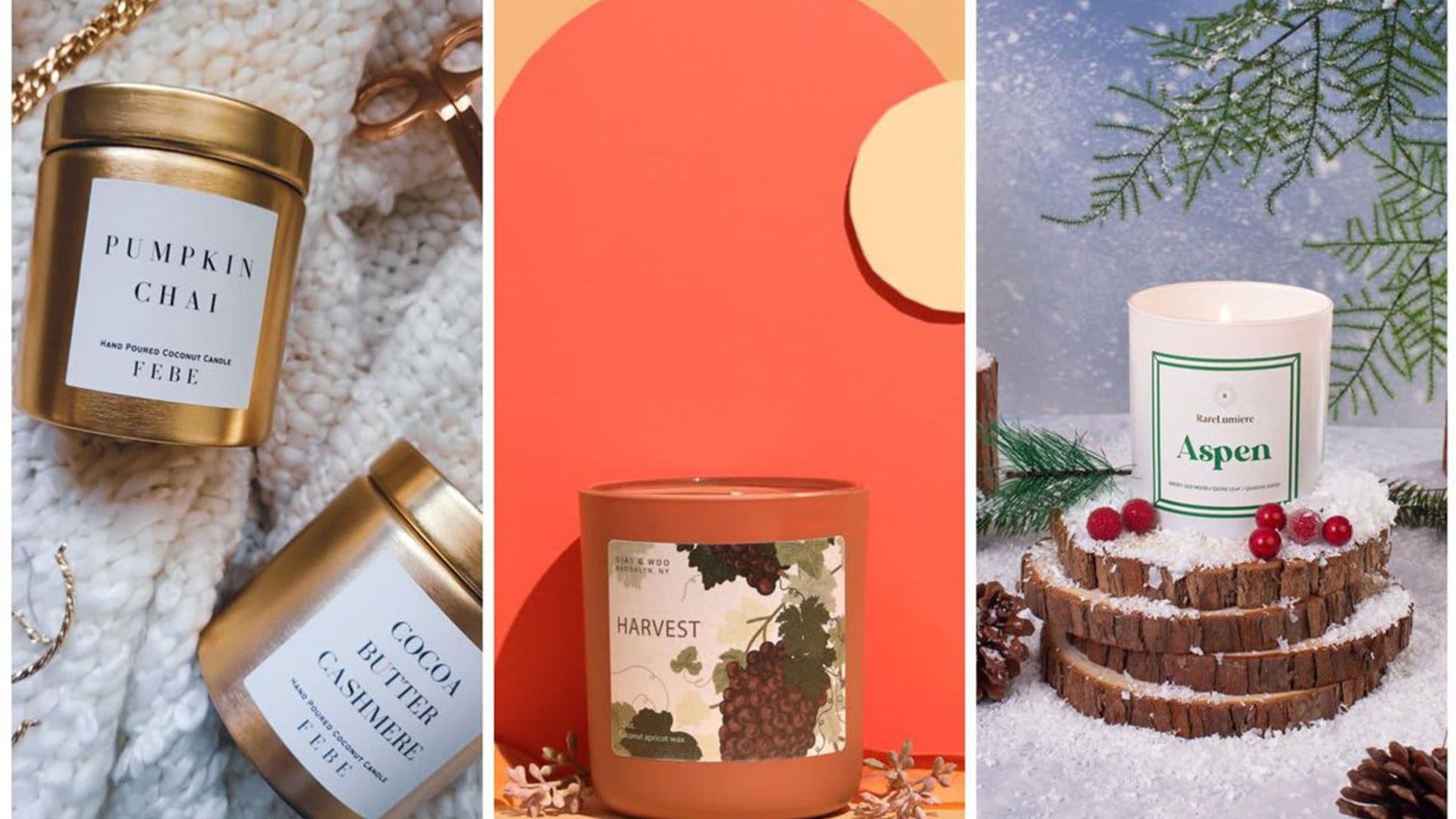 Our curated selection of candles to make your home smell like the Holidays