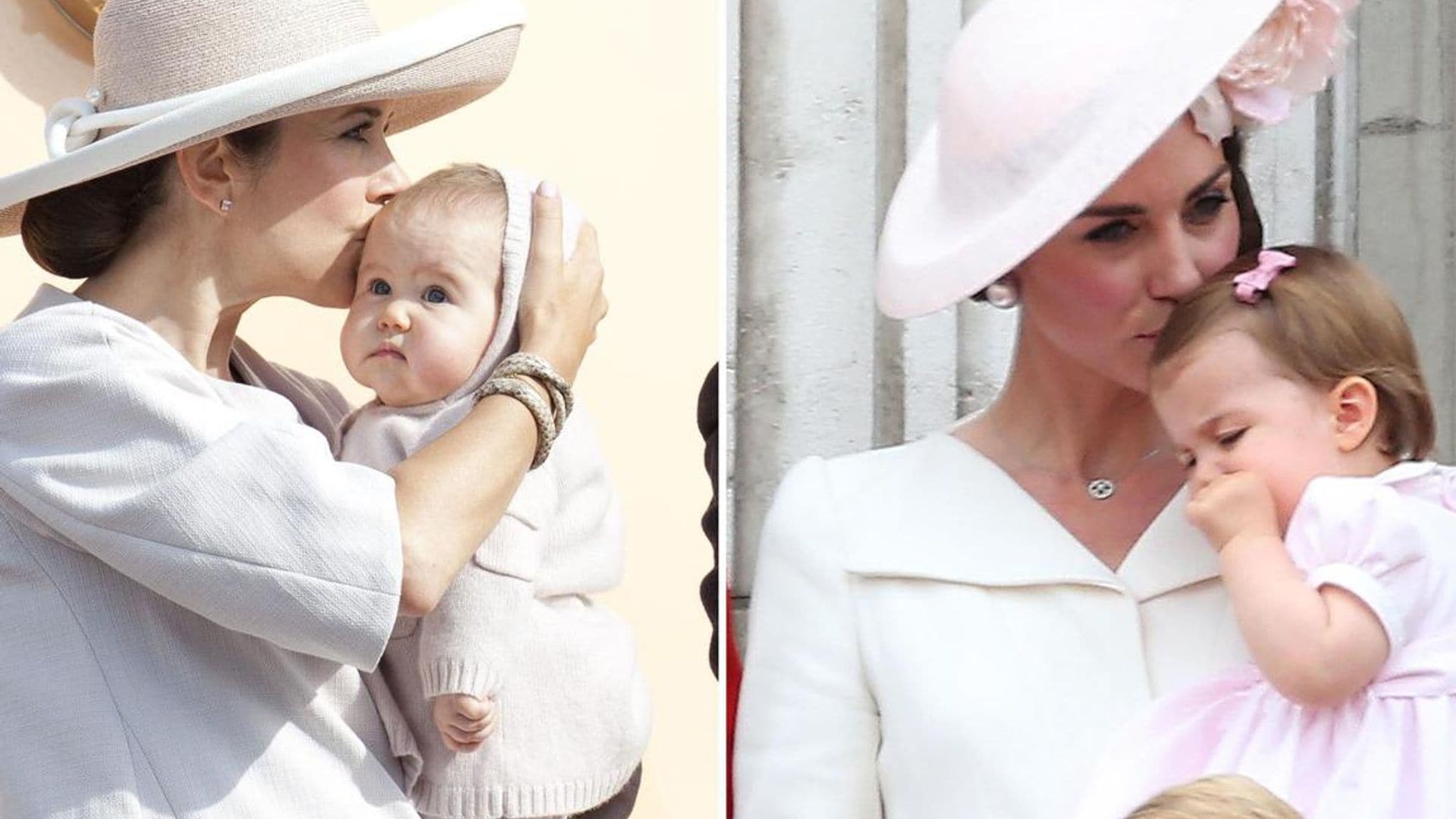 Meghan Markle, Kate Middleton and more royal moms who can’t resist kissing their kids