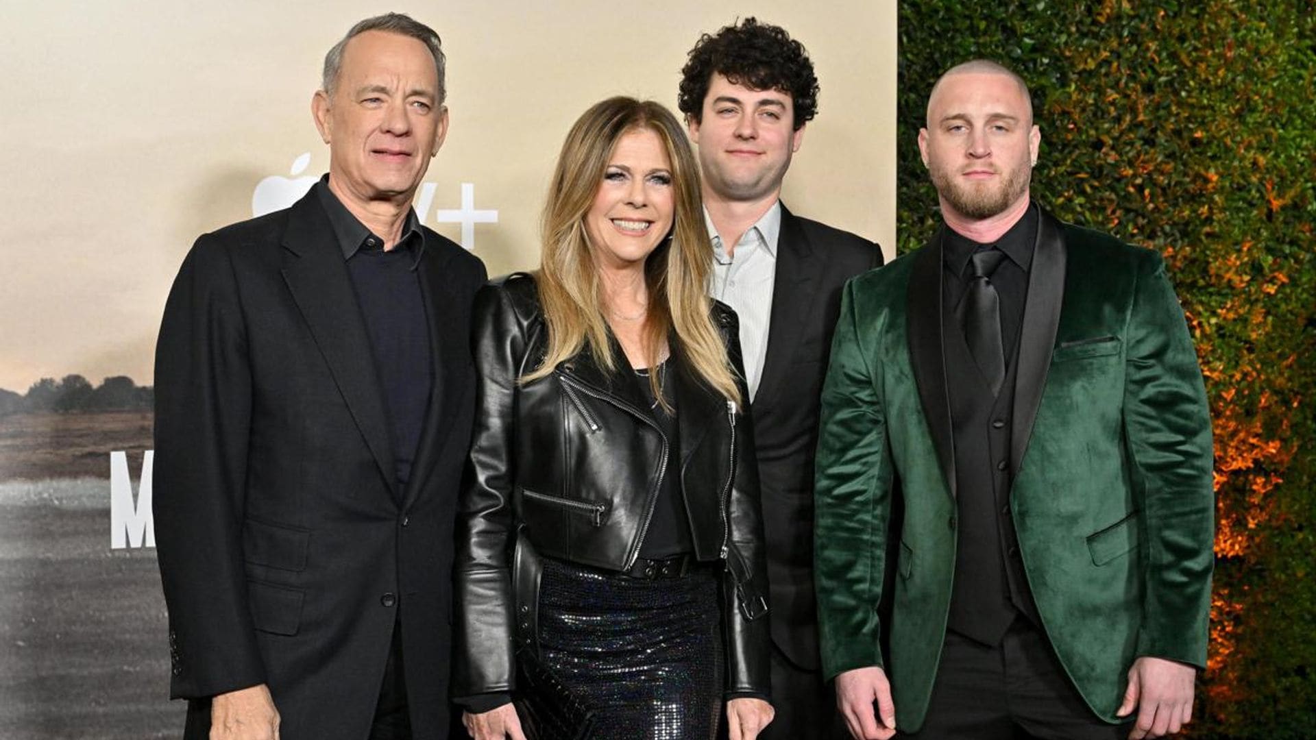 Tom Hanks’ rare red carpet moment with Rita Wilson and sons Chet and Truman