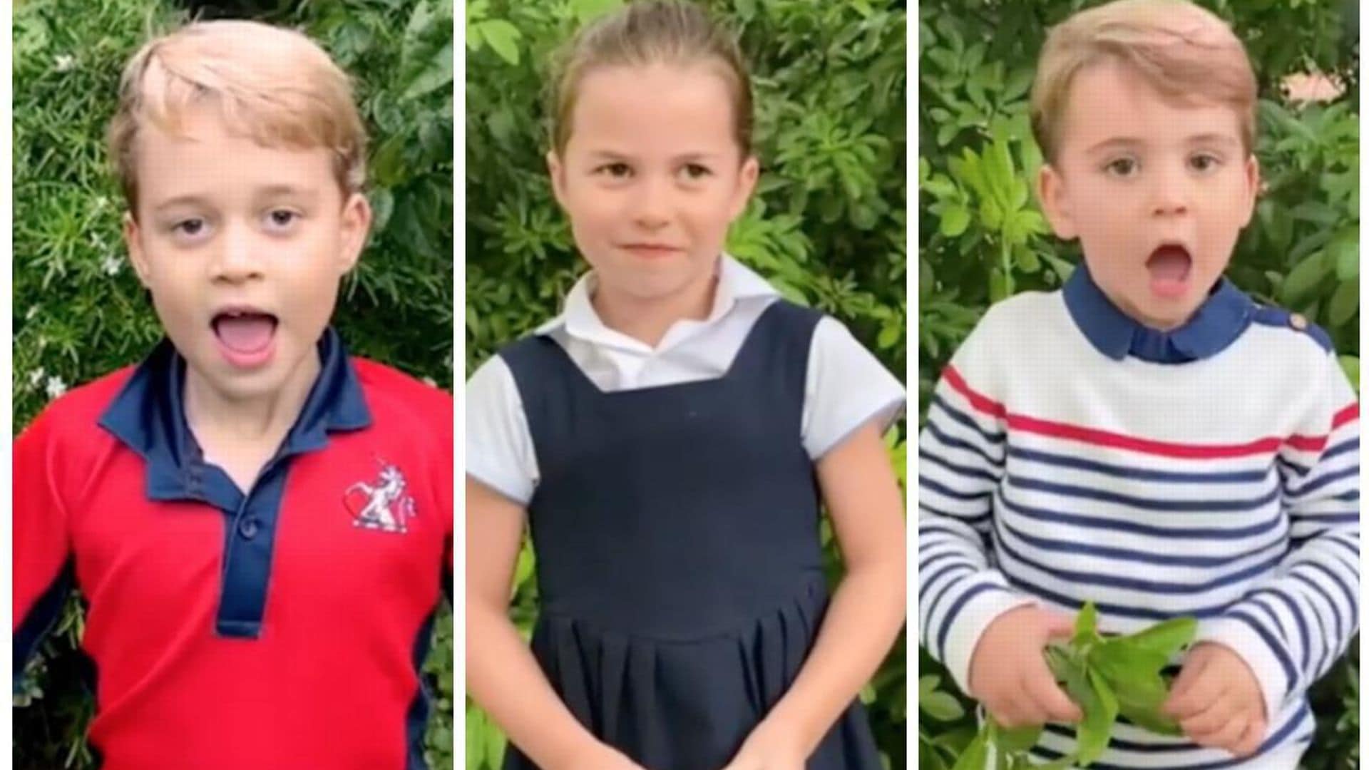 Prince Louis, Prince George and Princess Charlotte speak up in rare new video!