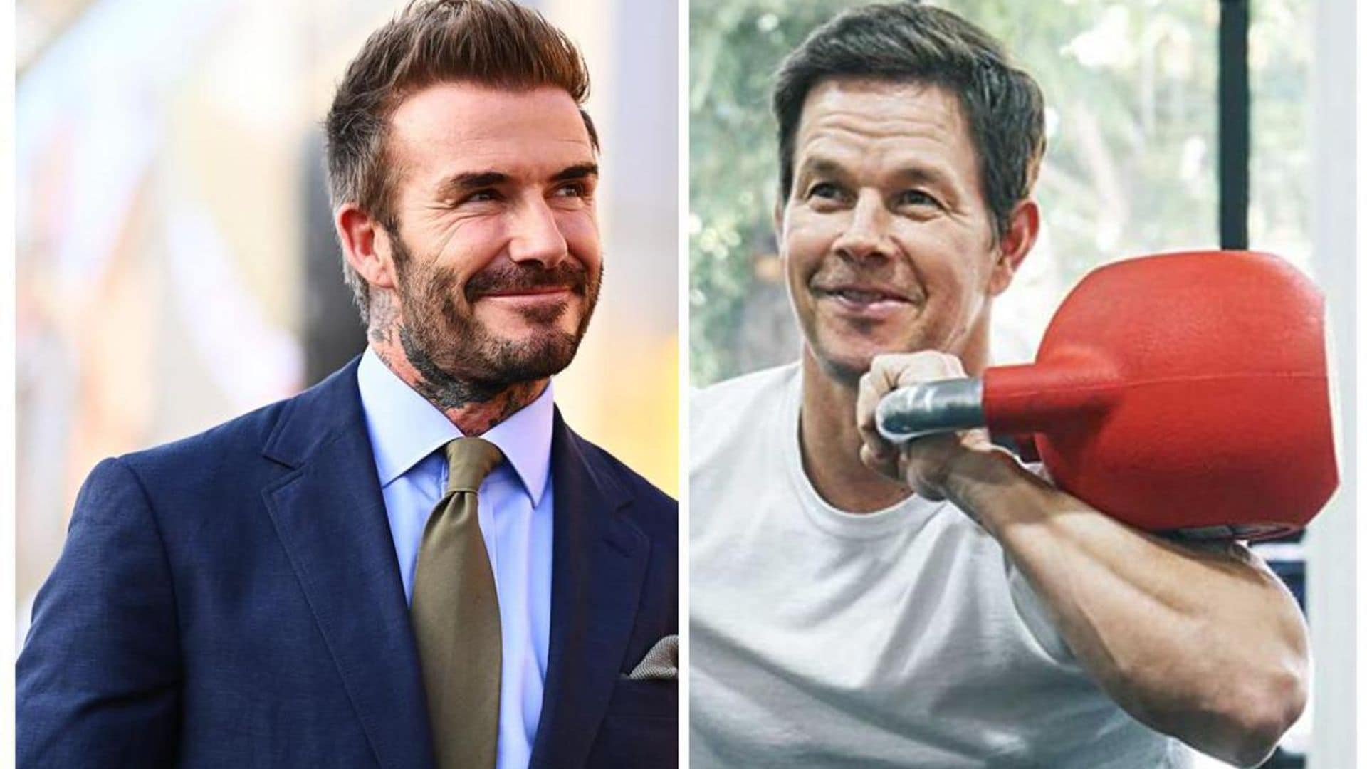 How David Beckham got back into training with the help of Mark Wahlberg