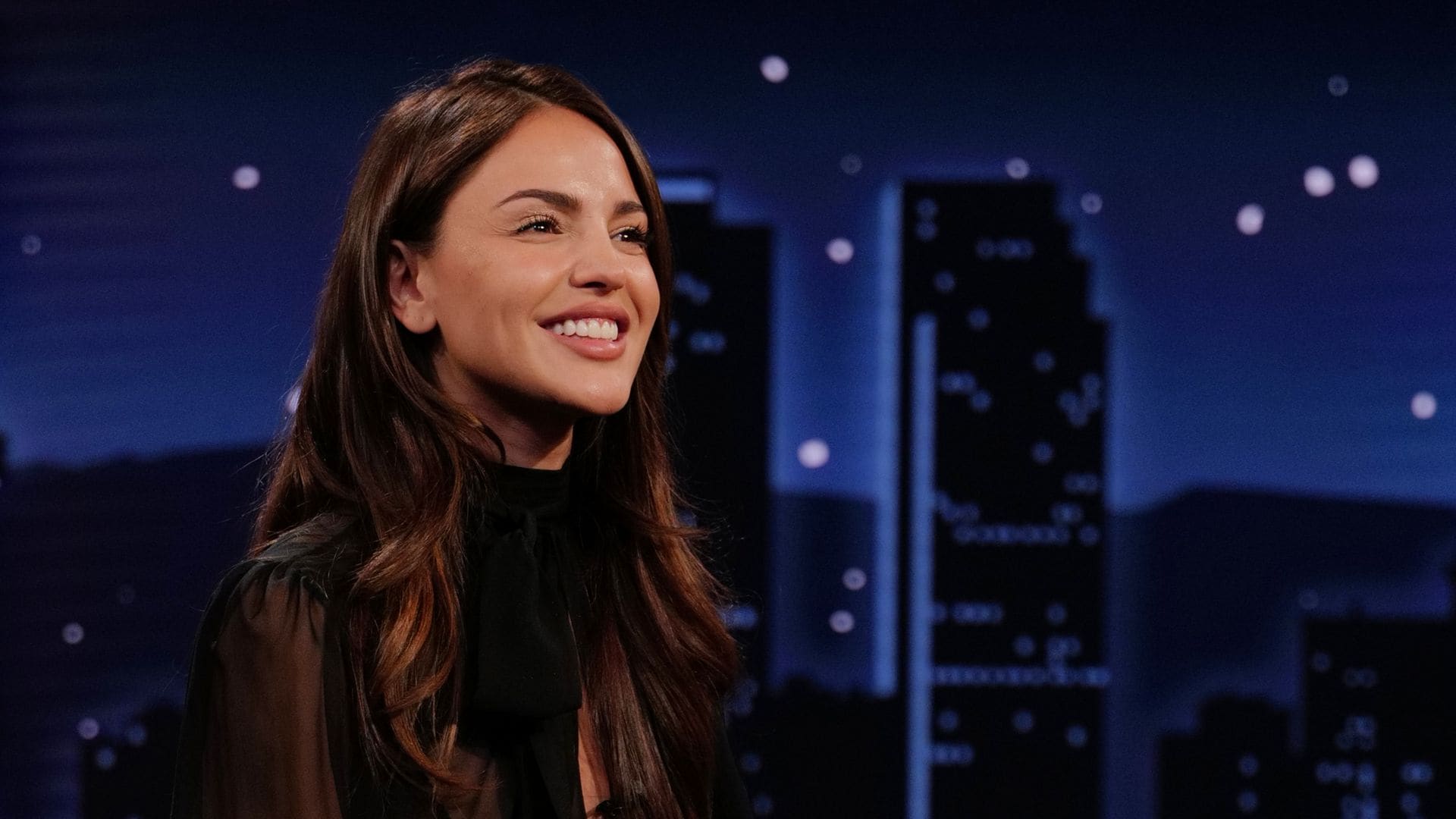 Eiza González shared some of her wildest Halloween antics at Jimmy Kimmel Live!