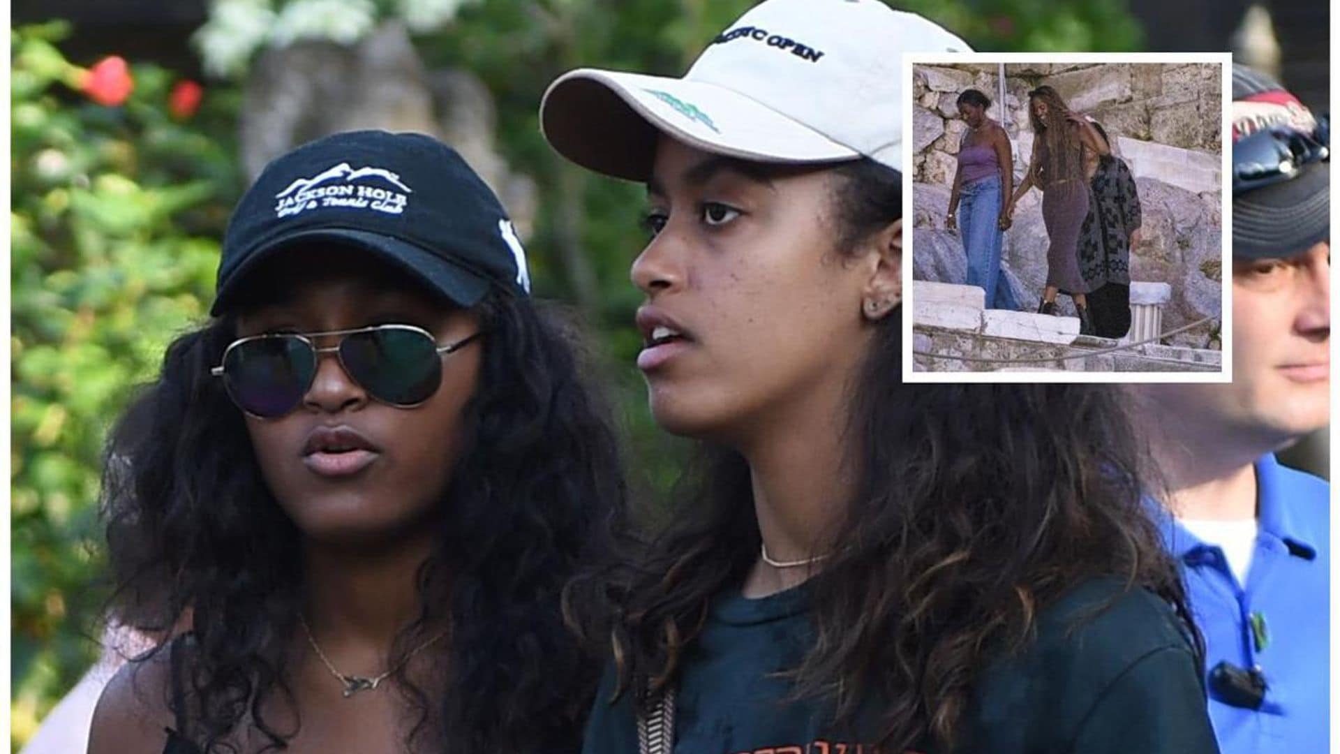 Malia and Sasha Obama enjoy summer in Greece with their parents