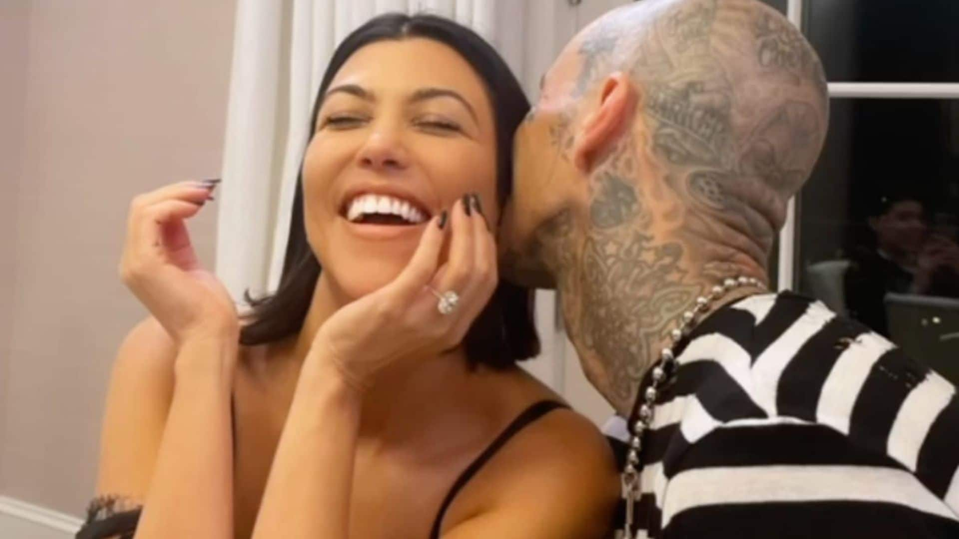 Kourtney Kardashian and Travis Barker are officially engaged!