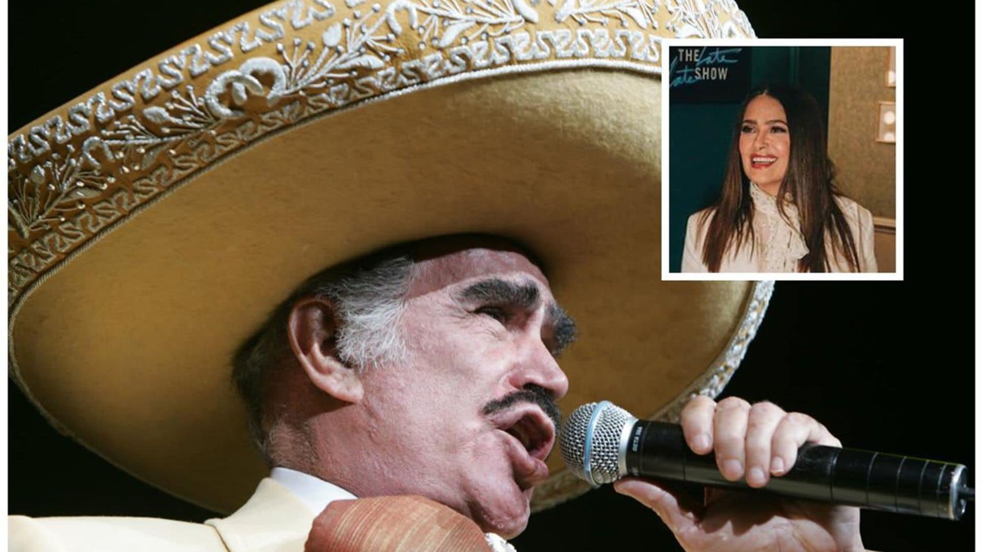 Salma Hayek honors legendary singer Vicente Fernández dedicating heartwarming words