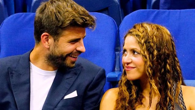 Shakira and Pique show affection at the US Open