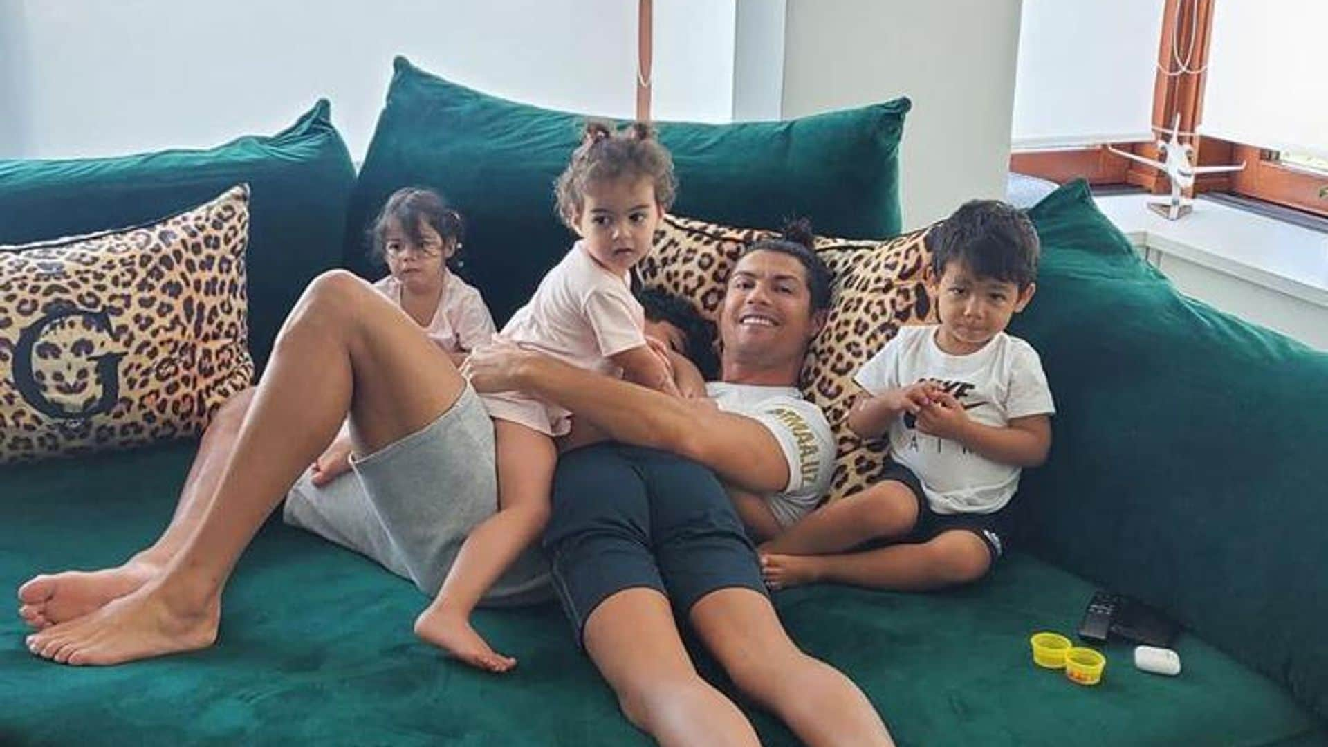 Cristiano Ronaldo y sus hijos