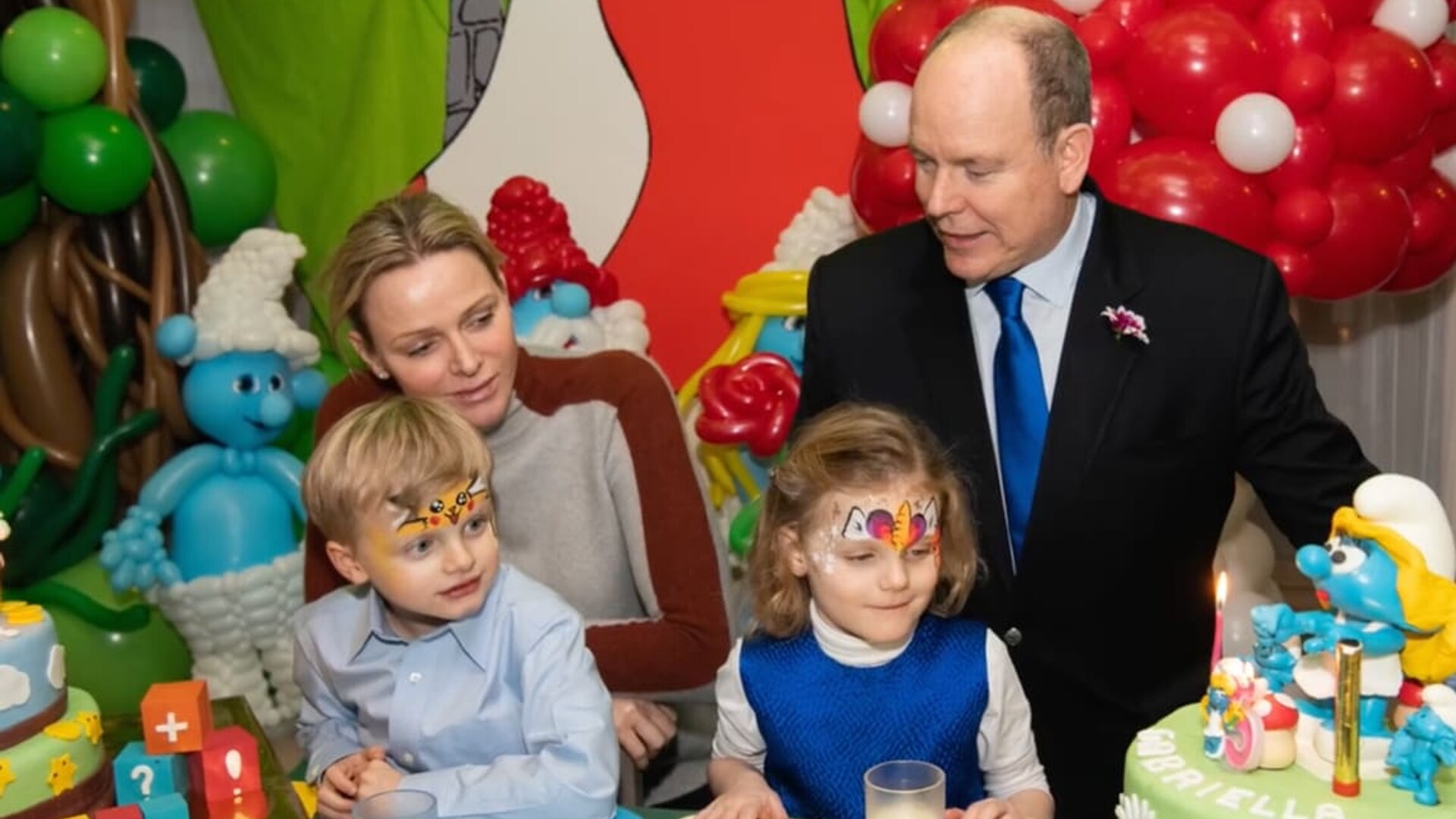 Princess Charlene and Prince Albert twins celebrate birthday at palace