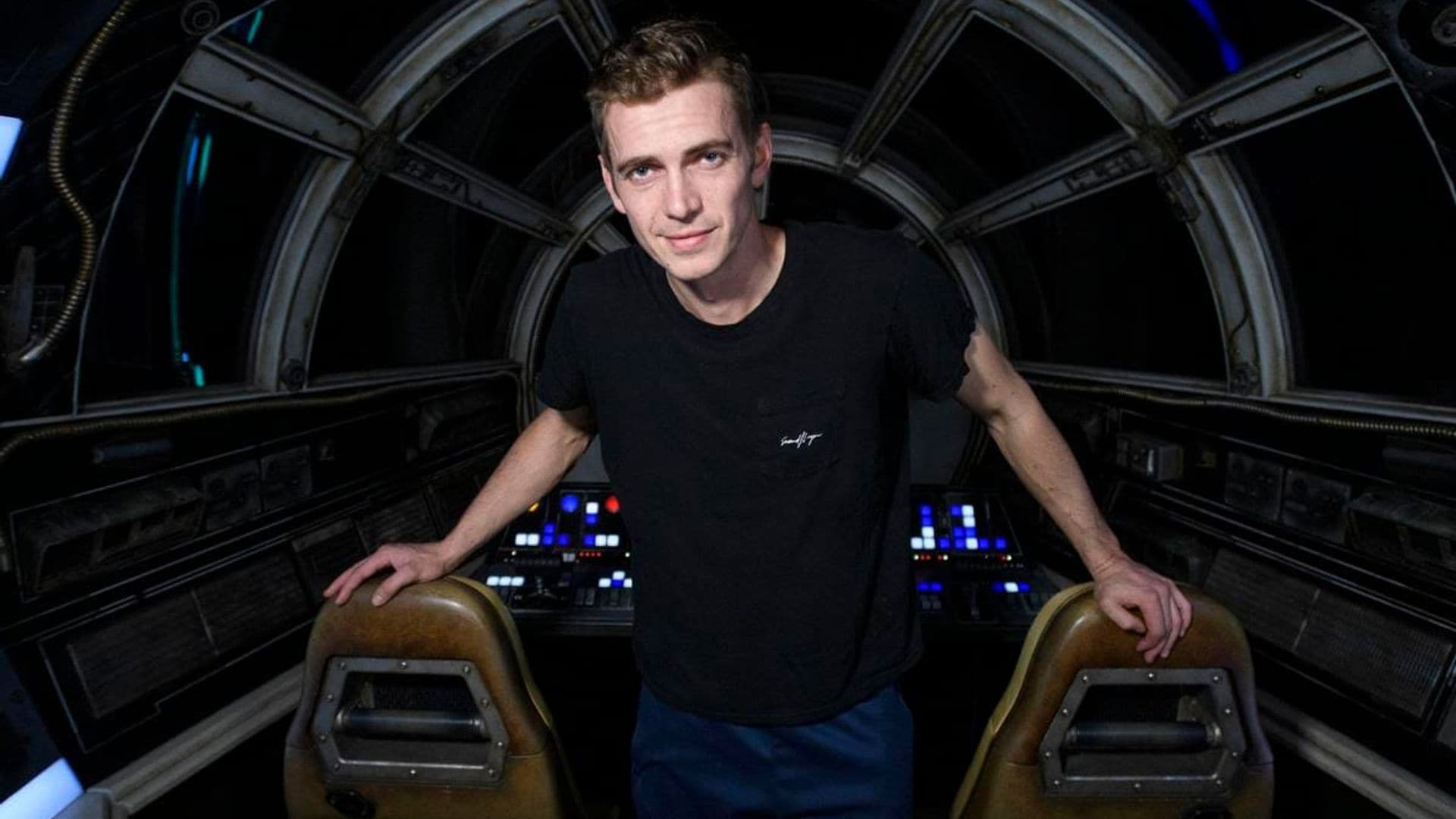 Actor Hayden Christensen Takes Over the Millennium Falcon in Star Wars: Galaxys Edge at Disneyland