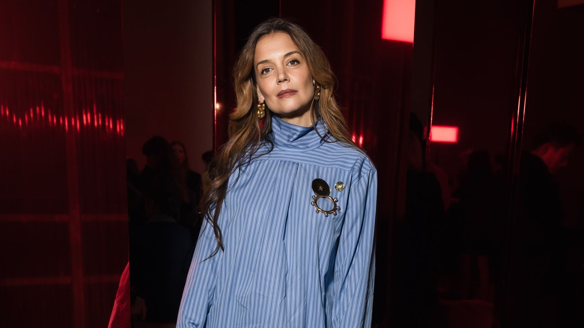 Katie Holmes reinvents the classics at the Patou Show during Paris Fashion Week in 2024