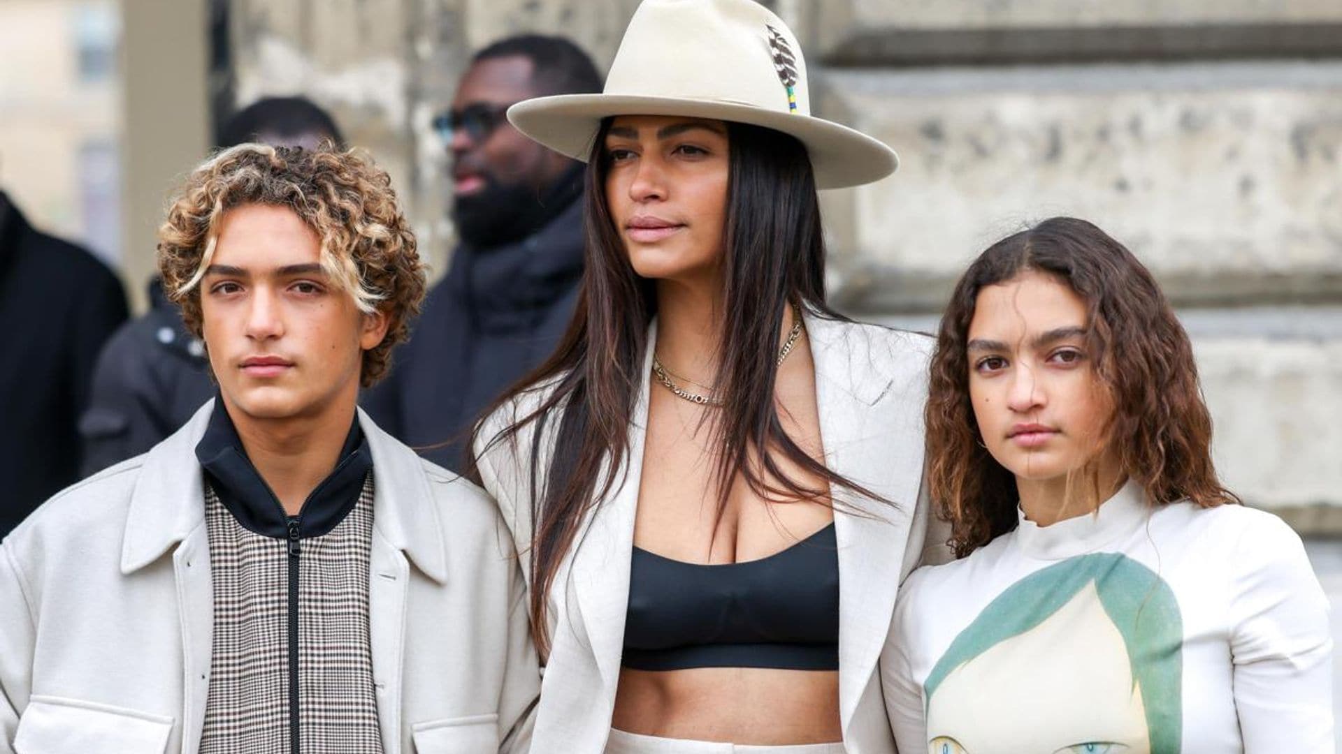 Camila Alves McConaughey and her kids stun at Fashion Week Paris