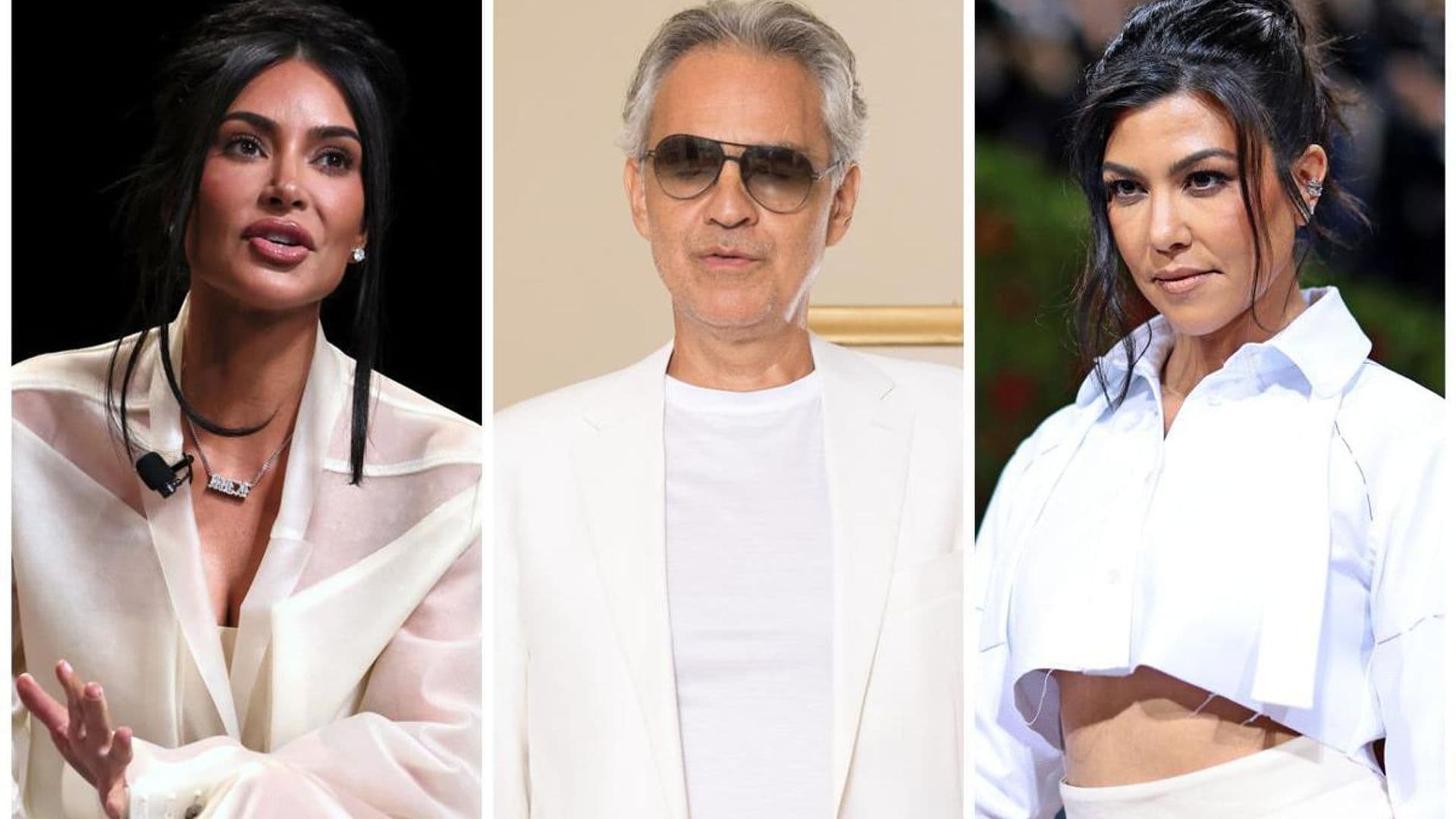 Andrea Bocelli hilariously reacts to the feud between Kim Kardashian and Kourtney Kardashian