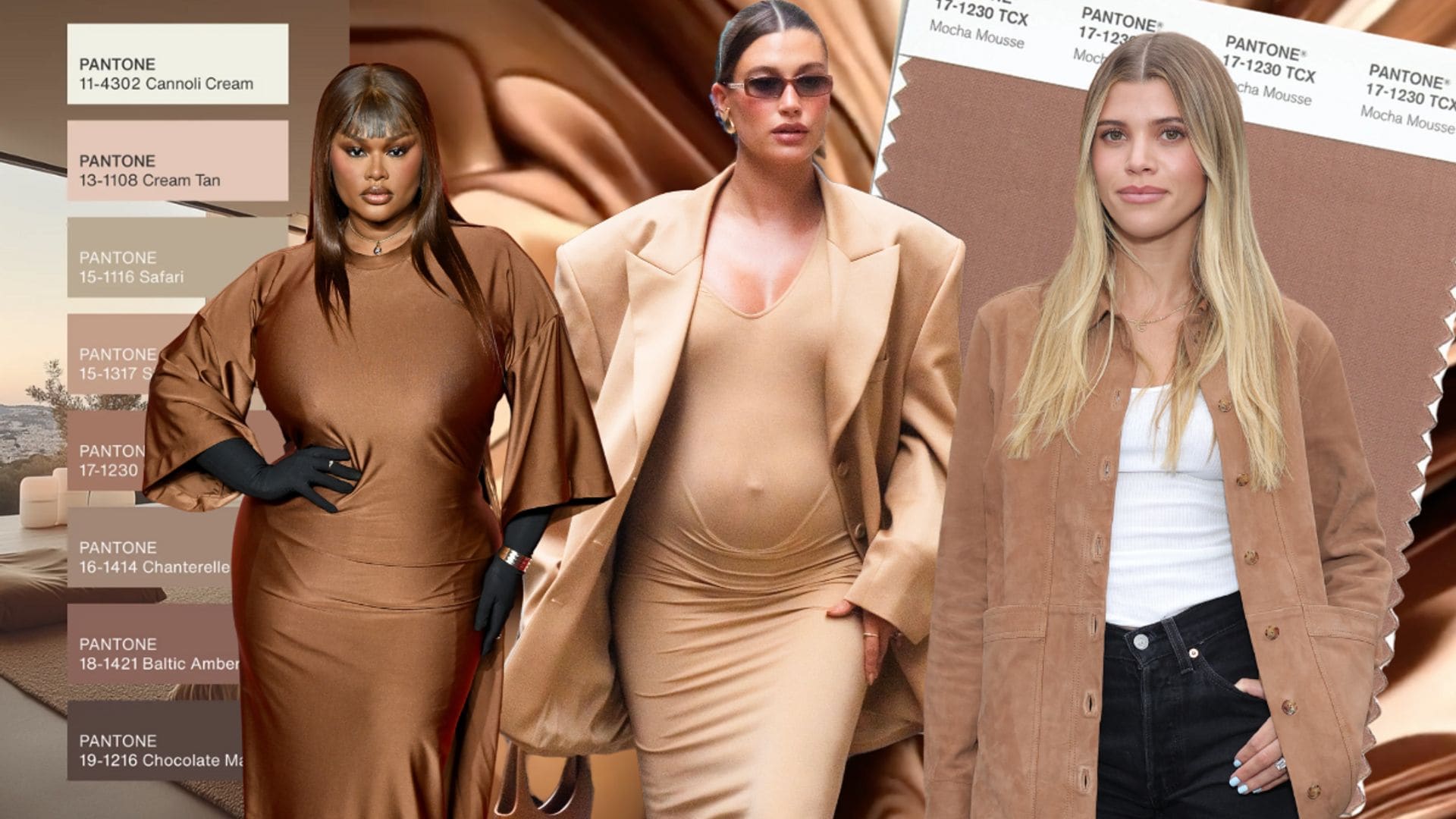 Celebrities wearing Pantone’s Color of 2025: Mocha Mousse