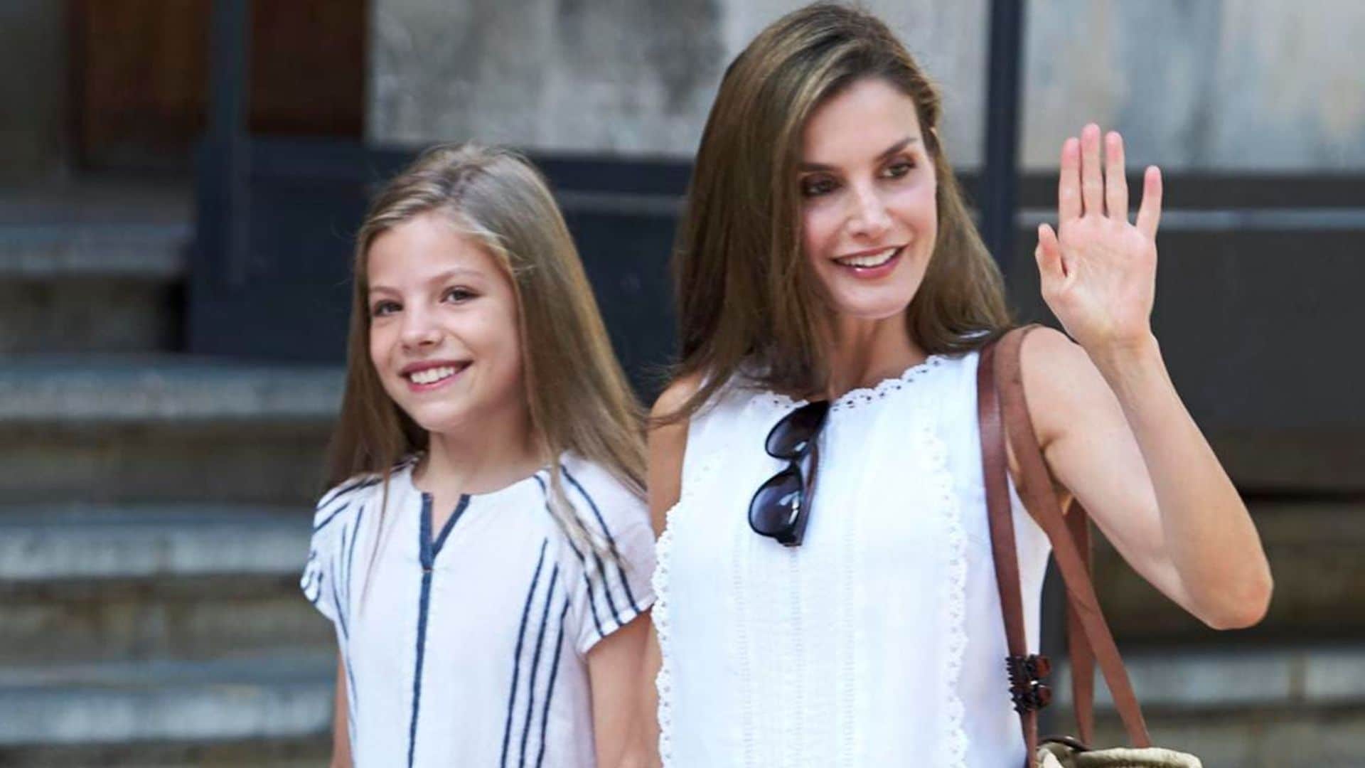 Queen Letizia and the Spanish Princesses plus more royal moms who twin with their daughters