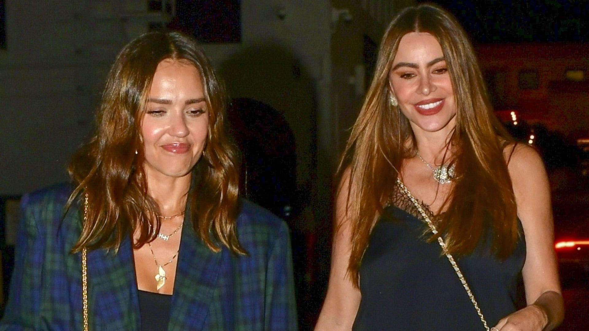 Sofia Vergara dances with Jessica Alba at Paris Hilton's star-studded birthday party